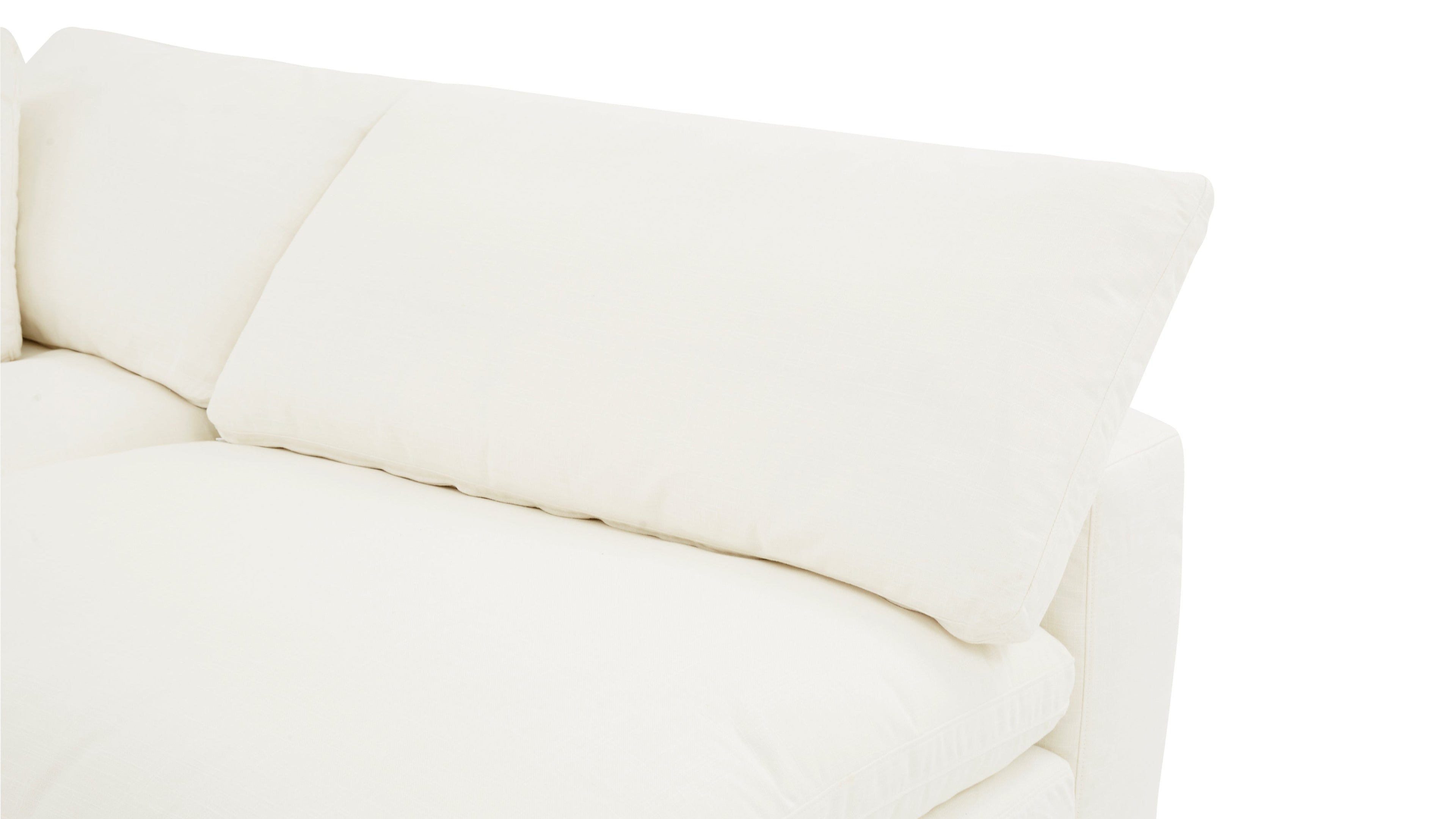 Movie Night™ 4-Piece Modular Sectional Open, Large, Cream Linen
