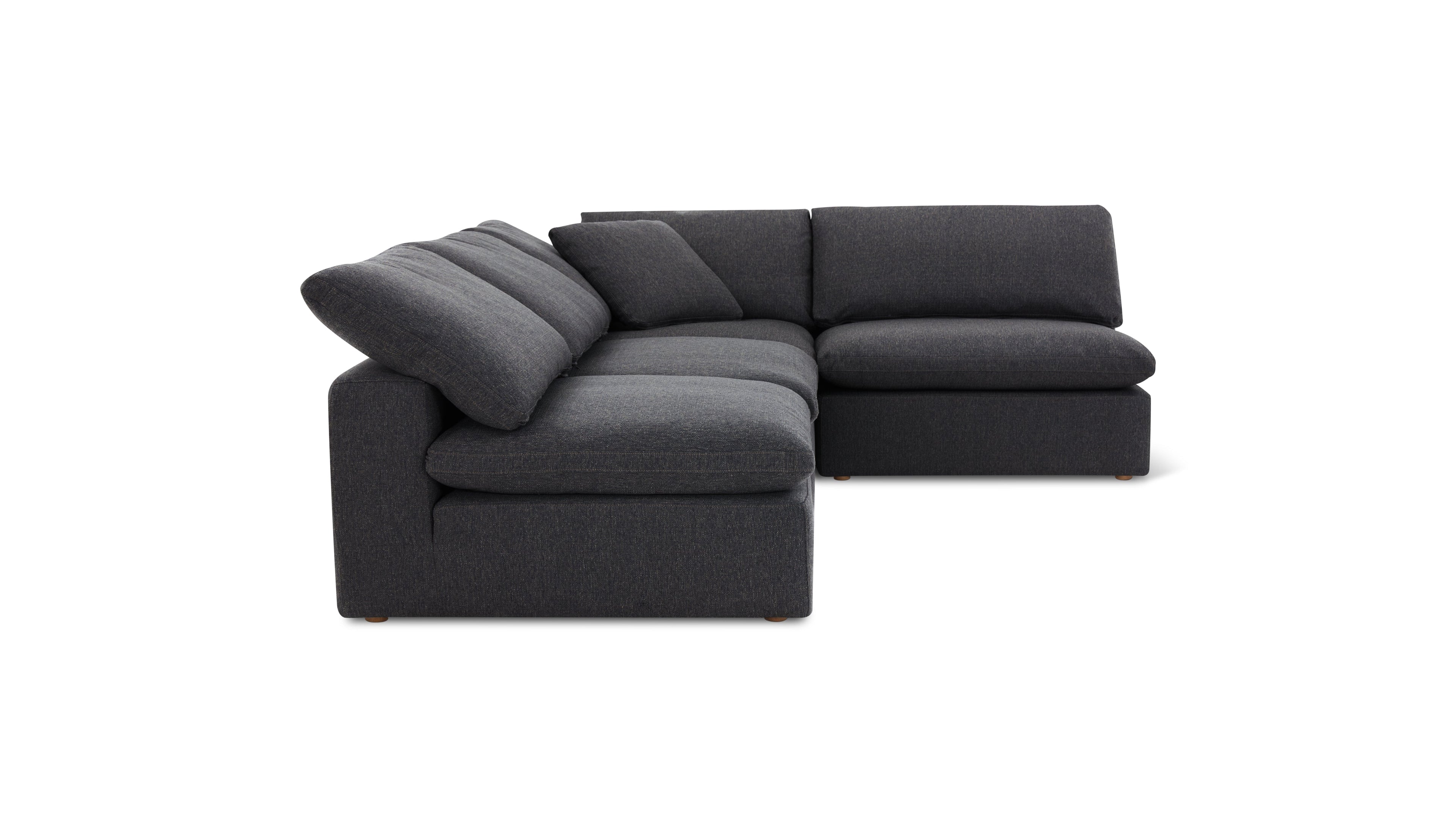 Movie Night™ 4-Piece Modular Sectional Open, Large, Dark Shadow