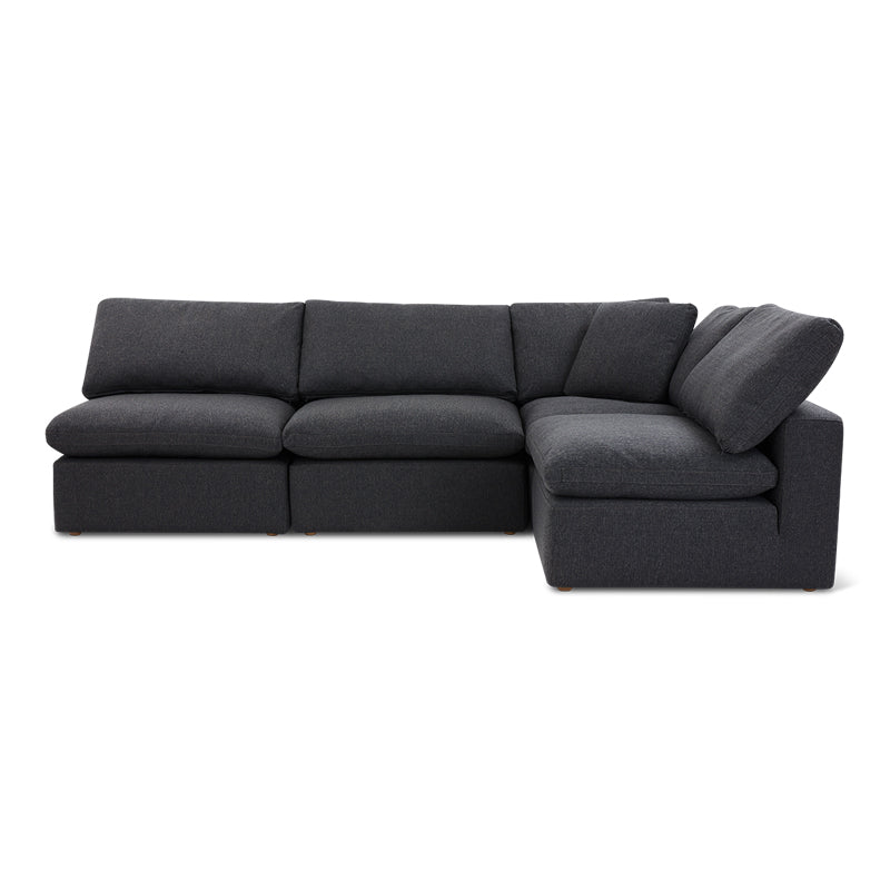 Movie Night™ 4-Piece Modular Sectional Open, Large, Dark Shadow