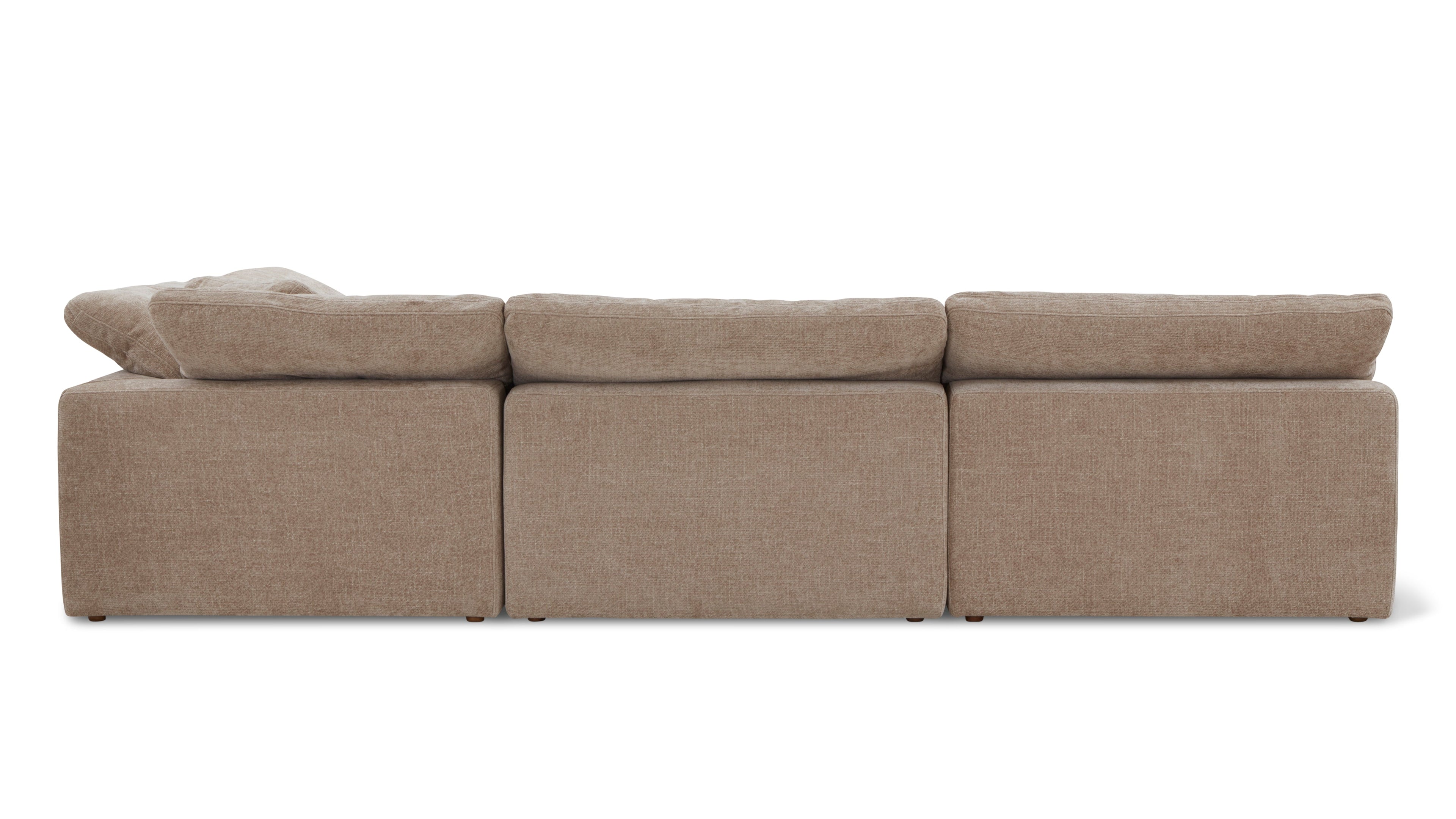Movie Night™ 4-Piece Modular Sectional Open, Large, Champagne