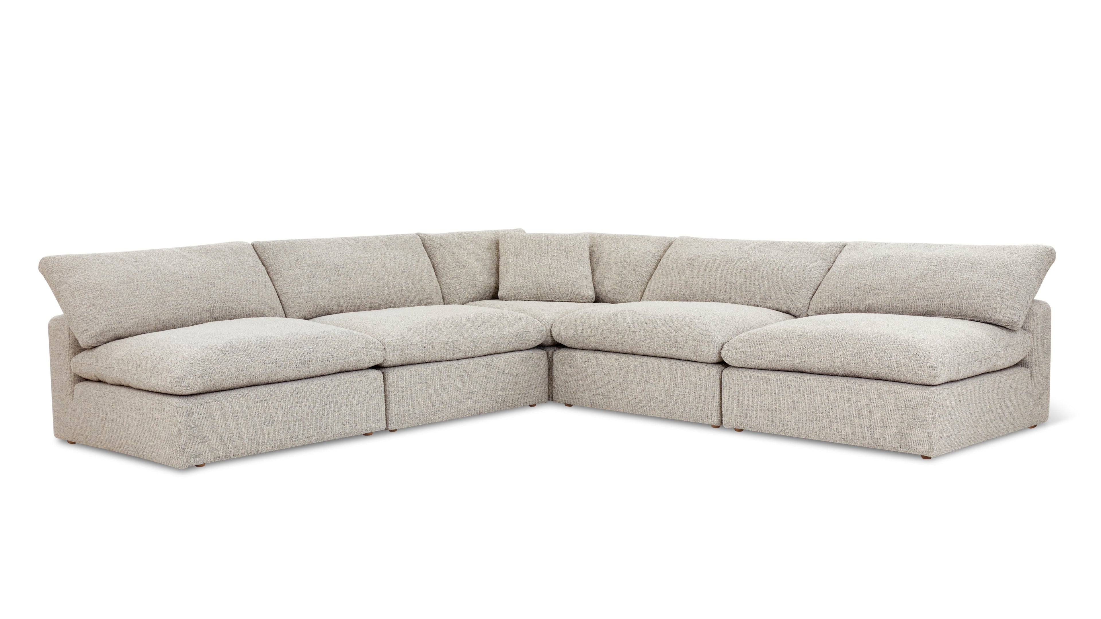 Movie Night™ 5-Piece Modular Sectional Open, Large, Oatmeal