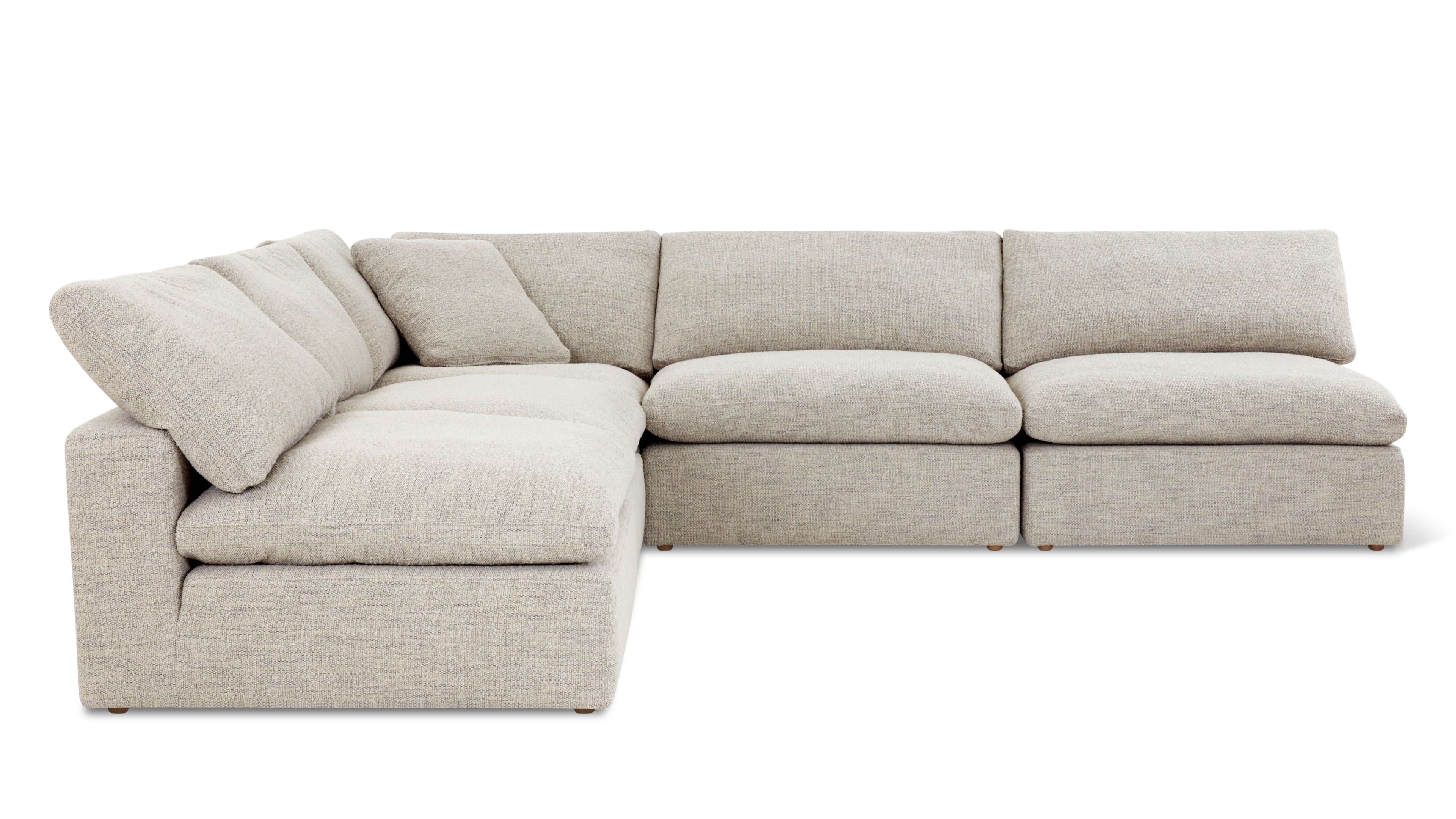 Movie Night™ 5-Piece Modular Sectional Open, Large, Oatmeal