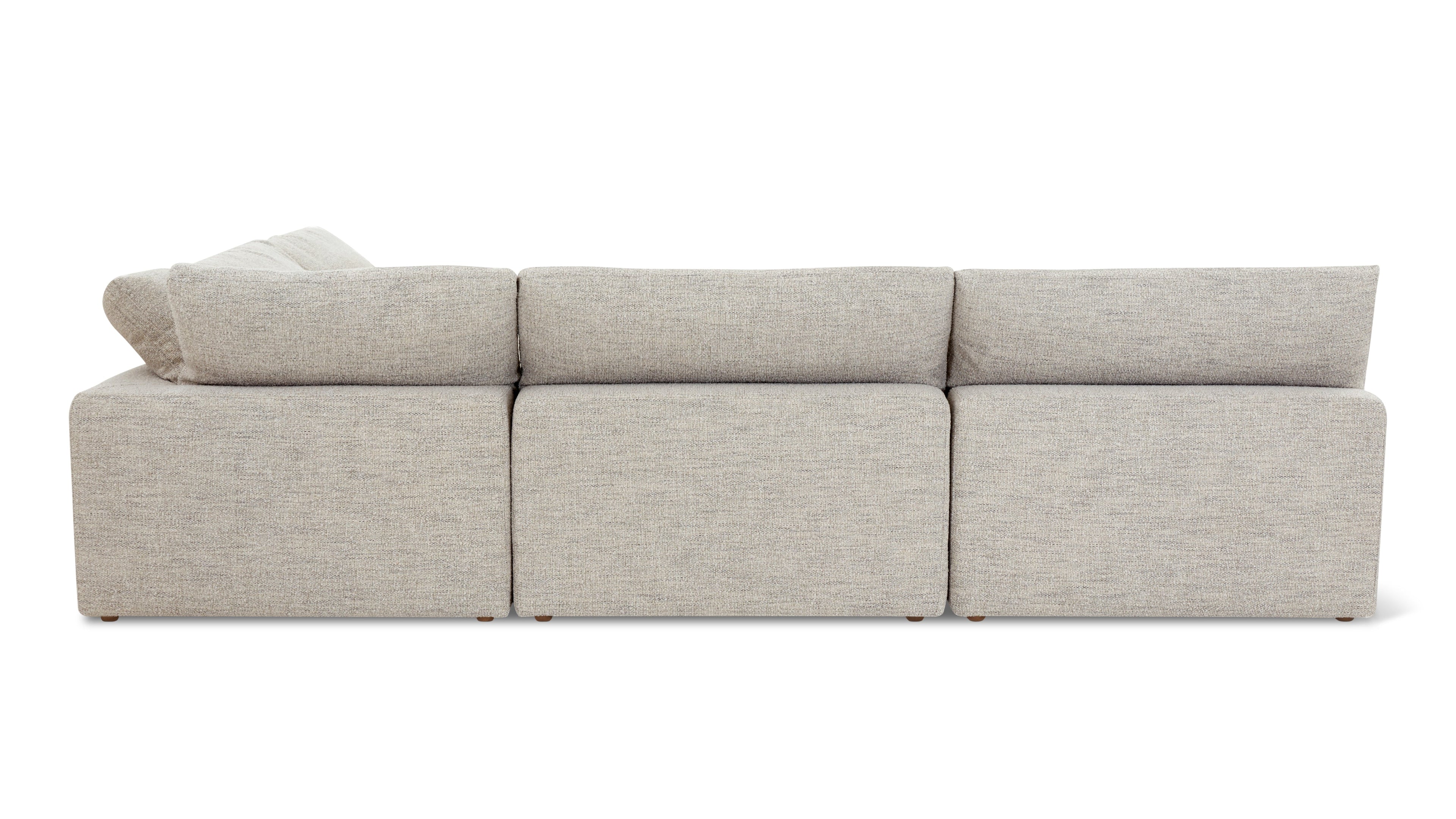 Movie Night™ 5-Piece Modular Sectional Open, Large, Oatmeal