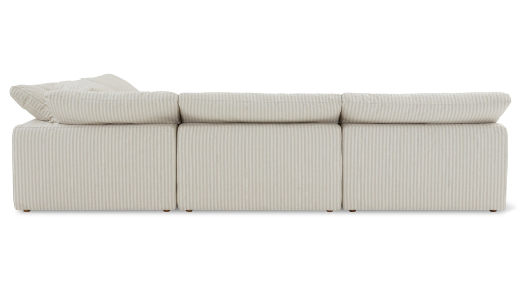 Movie Night™ 5-Piece Modular Sectional Open, Large, Newport Stripe