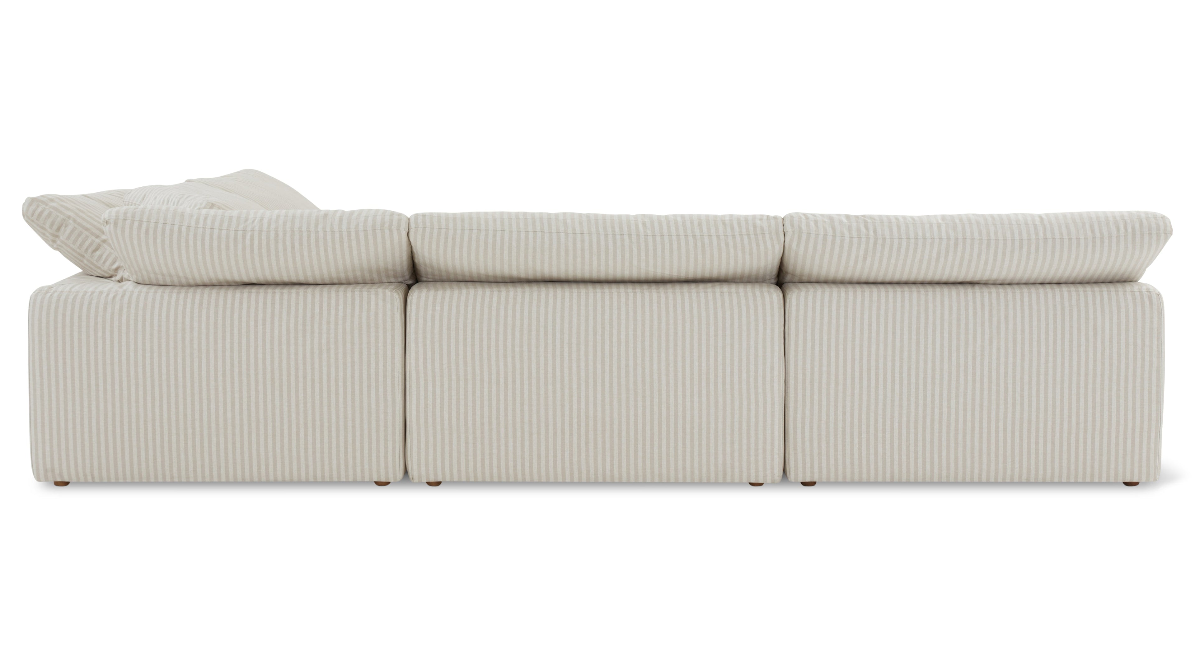 Movie Night™ 5-Piece Modular Sectional Open, Large, Newport Stripe
