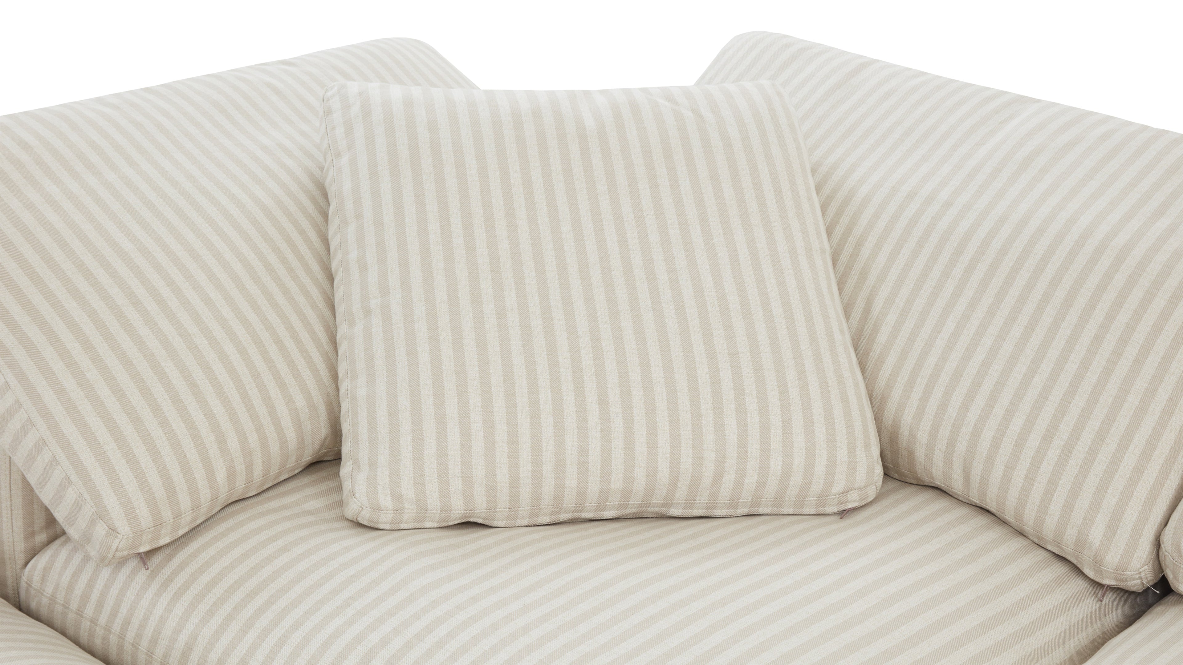 Movie Night™ 5-Piece Modular Sectional Open, Large, Newport Stripe