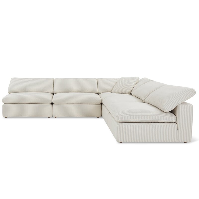 Movie Night™ 5-Piece Modular Sectional Open, Large, Newport Stripe