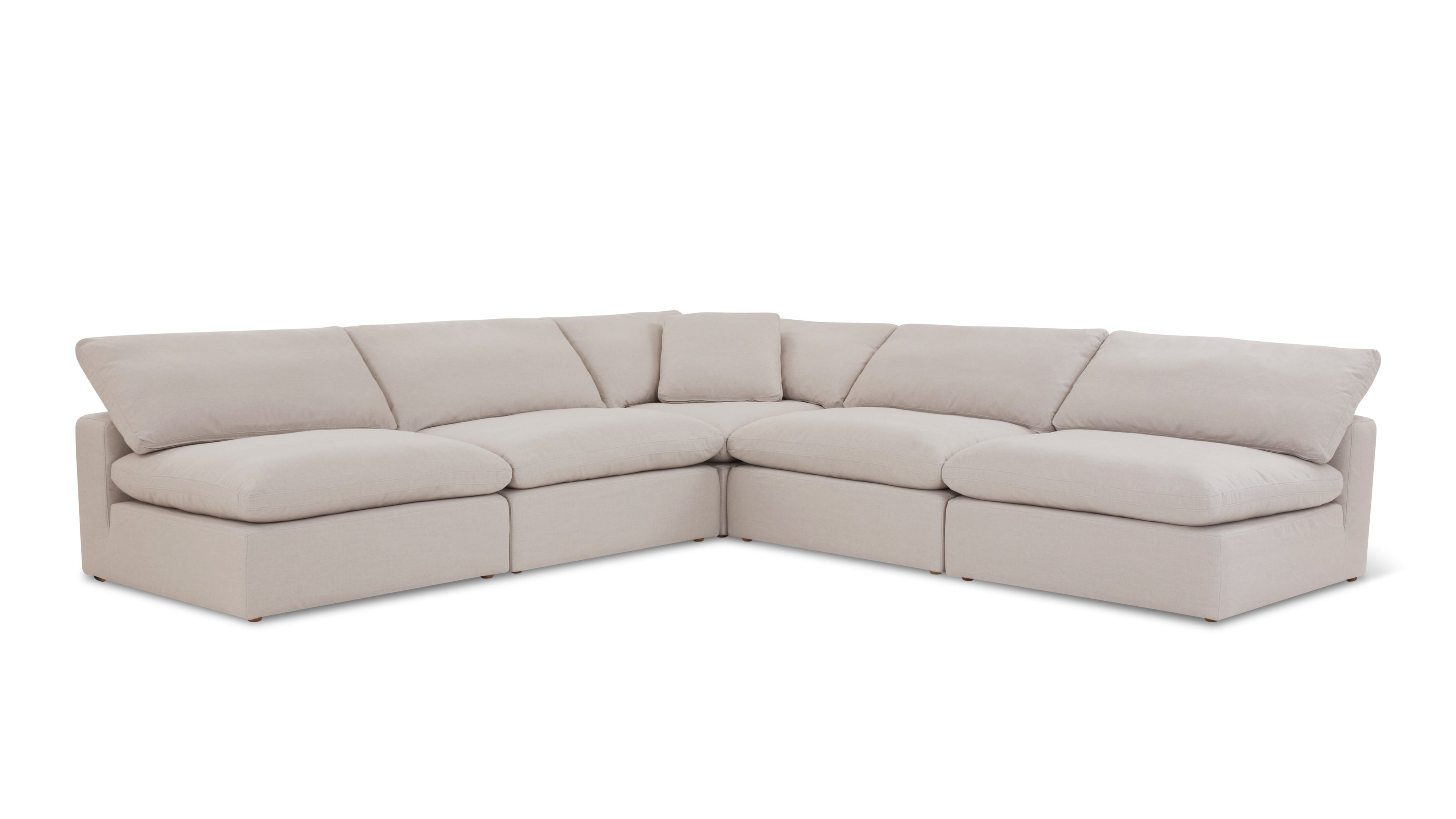 Movie Night™ 5-Piece Modular Sectional Open, Large, Clay