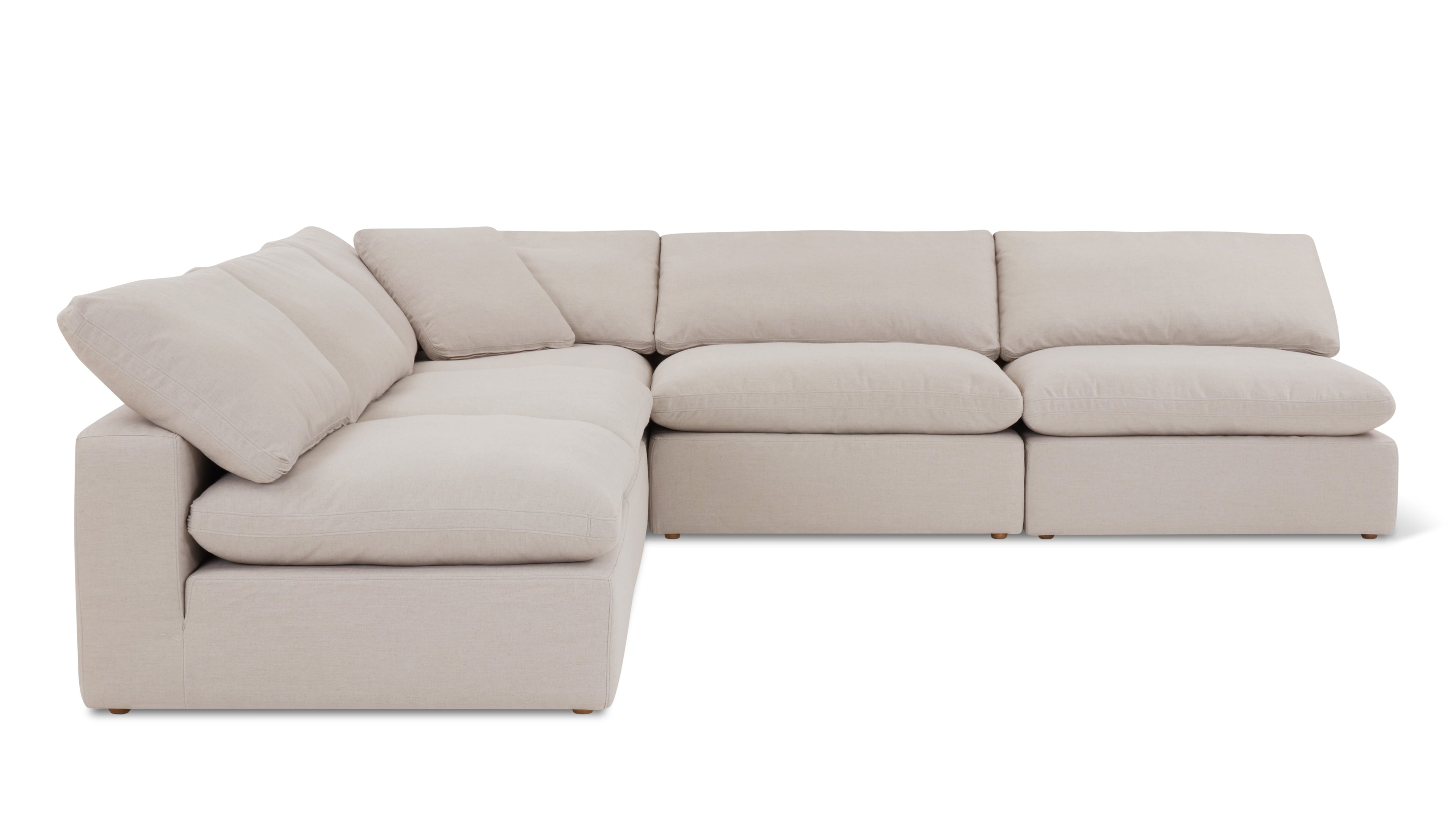 Movie Night™ 5-Piece Modular Sectional Open, Large, Clay