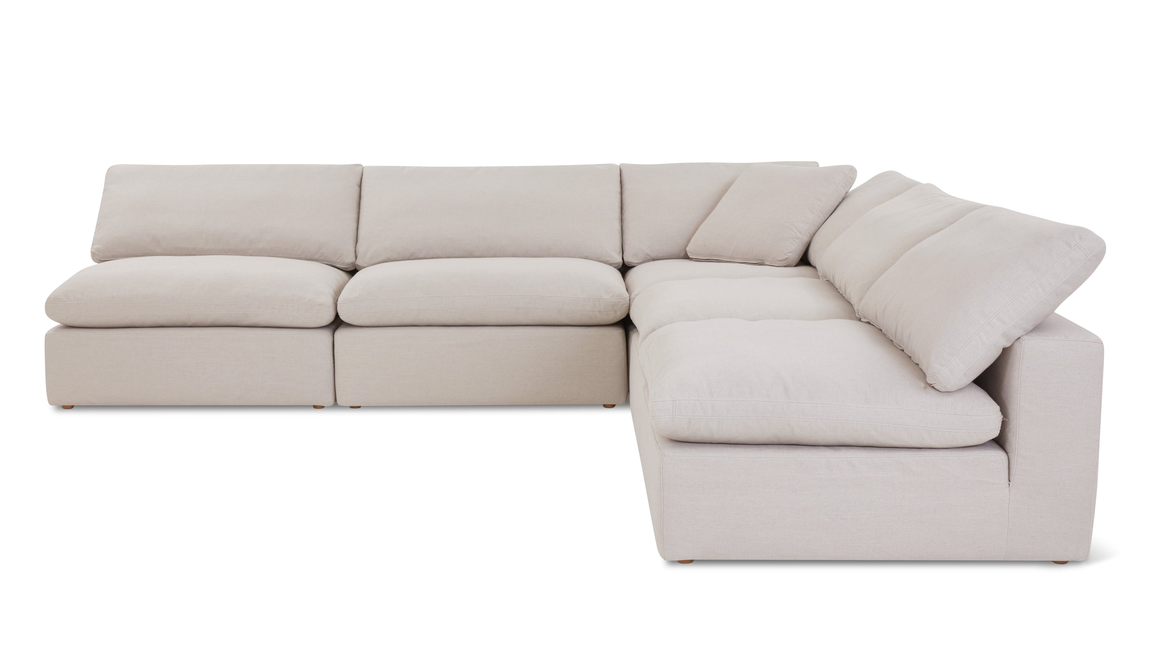 Movie Night™ 5-Piece Modular Sectional Open, Large, Clay