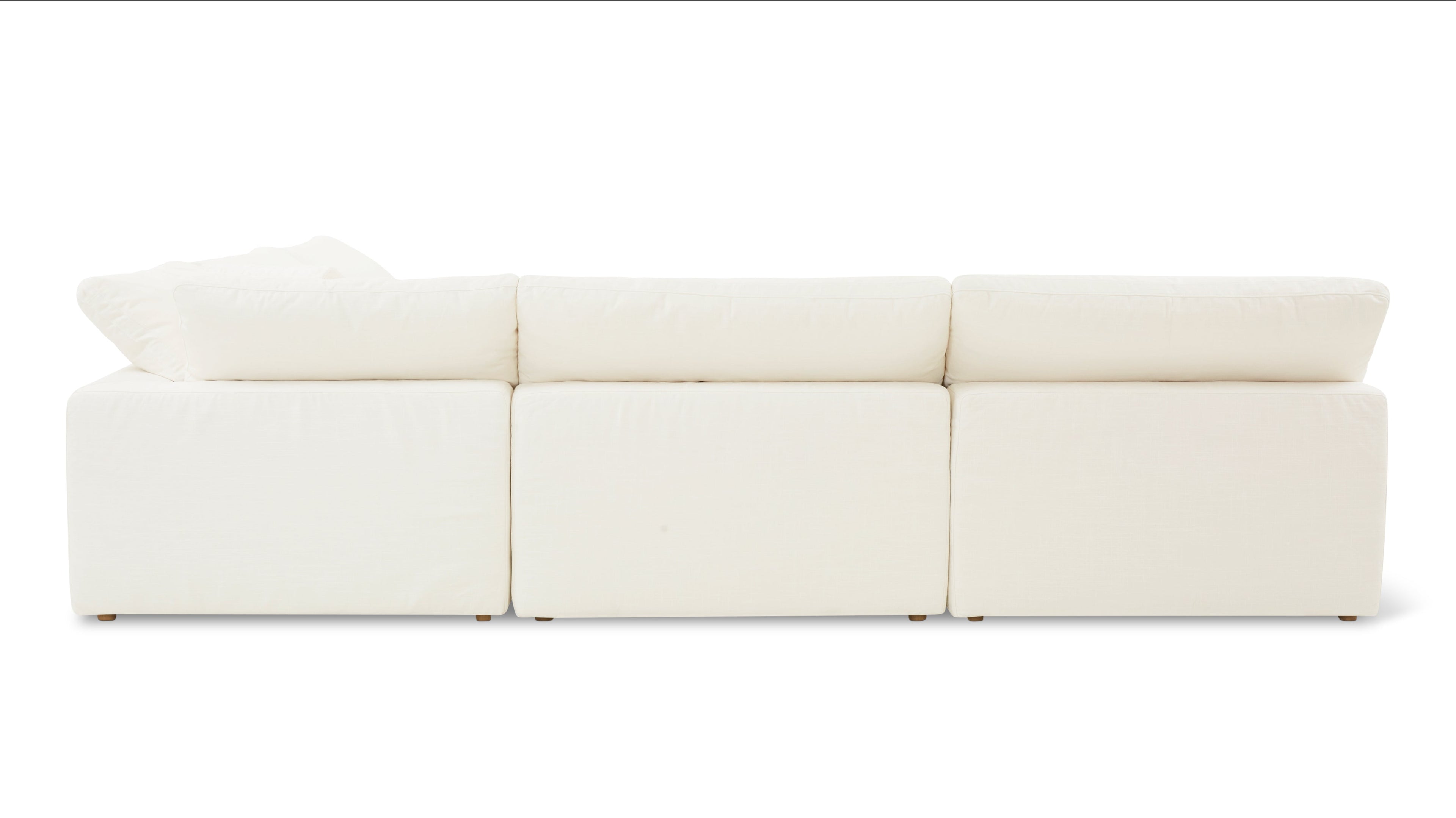 Movie Night™ 5-Piece Modular Sectional Open, Large, Cream Linen