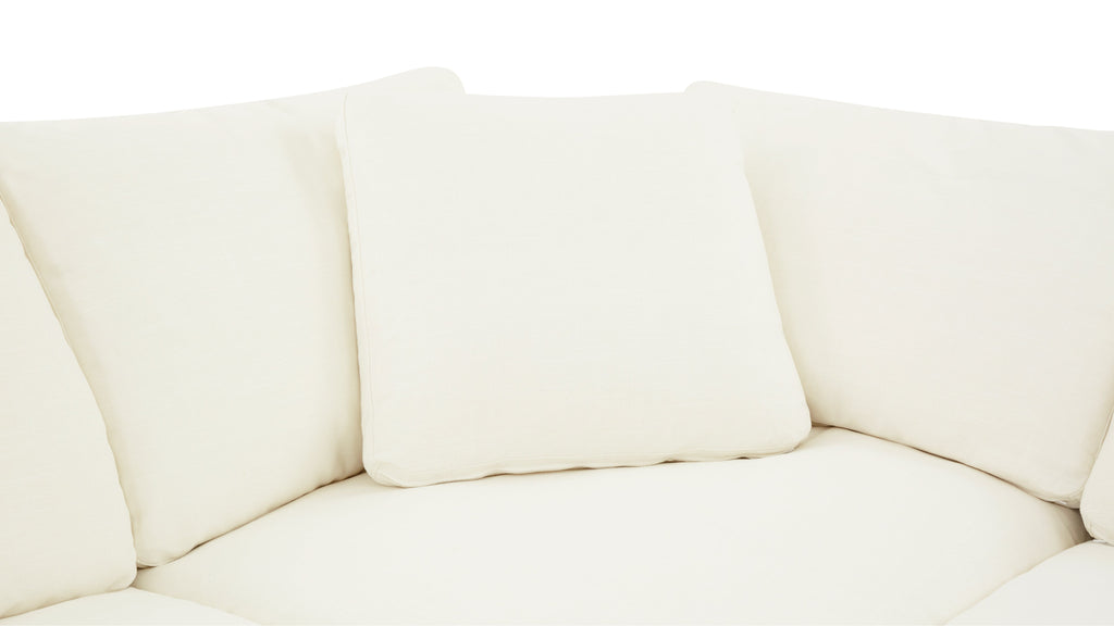 Movie Night™ 5-Piece Modular Sectional Open, Large, Cream Linen