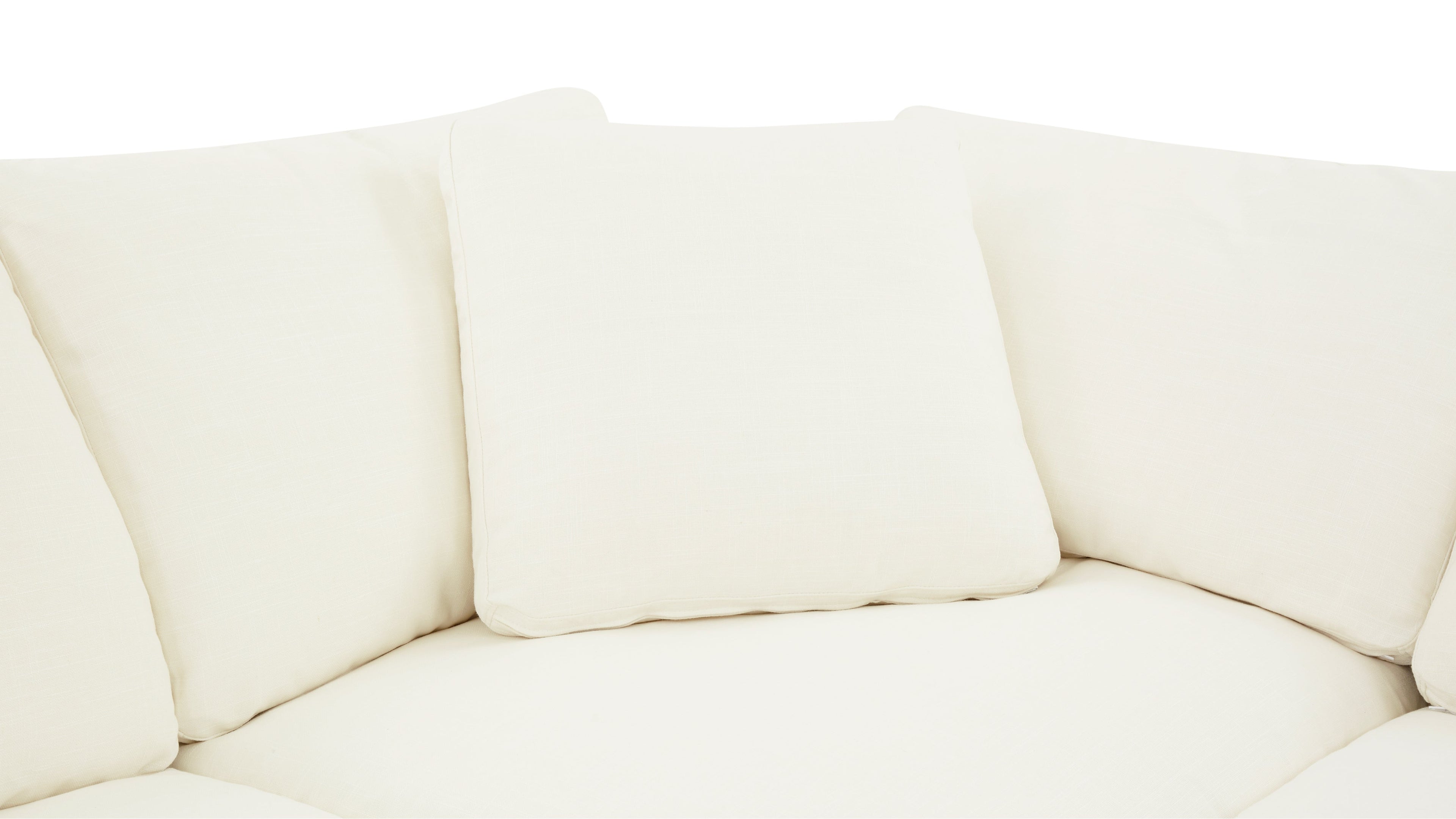Movie Night™ 5-Piece Modular Sectional Open, Large, Cream Linen