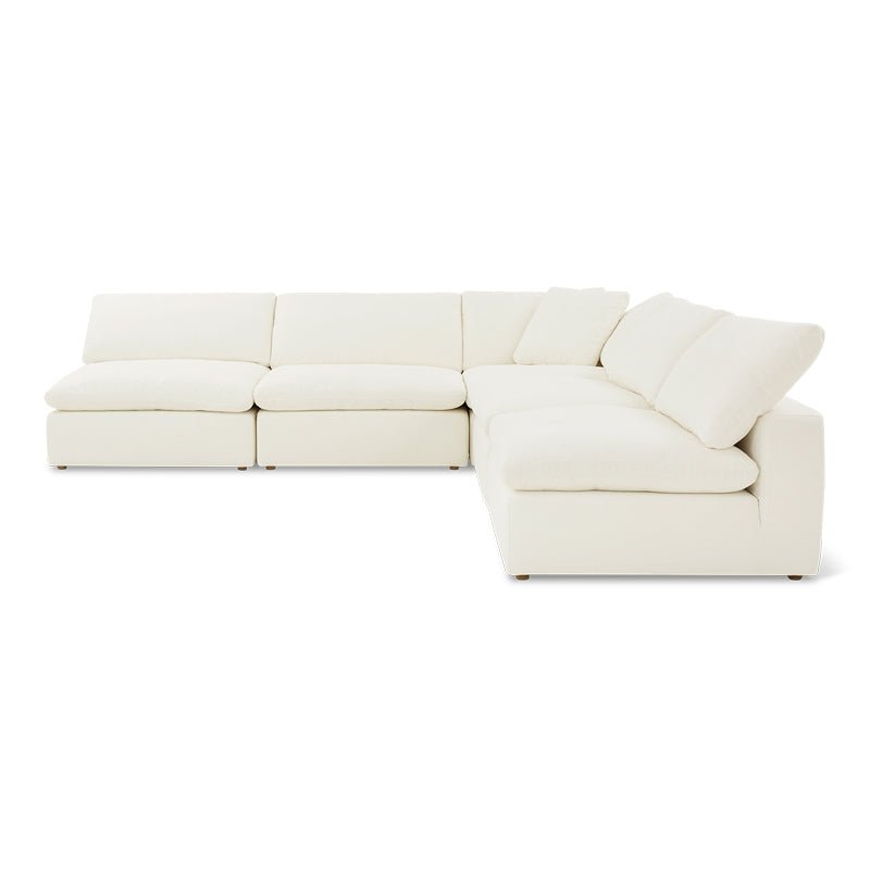 Movie Night™ 5-Piece Modular Sectional Open, Large, Cream Linen