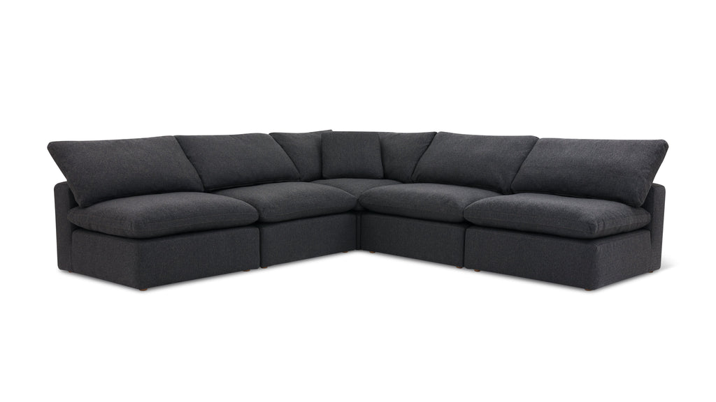 Movie Night™ 5-Piece Modular Sectional Open, Large, Dark Shadow