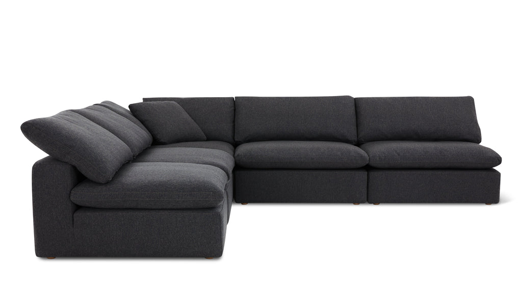 Movie Night™ 5-Piece Modular Sectional Open, Large, Dark Shadow