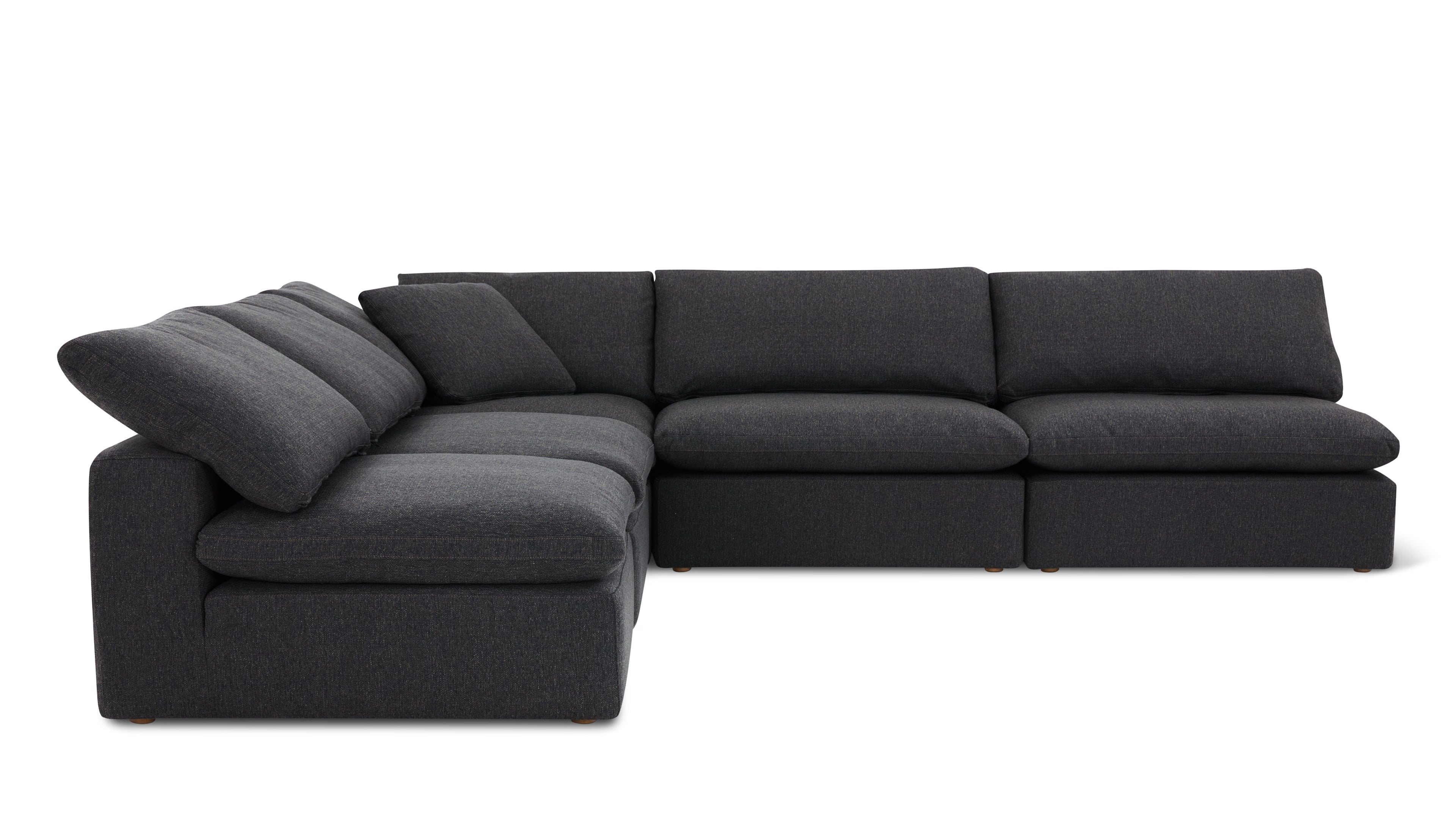 Movie Night™ 5-Piece Modular Sectional Open, Large, Dark Shadow