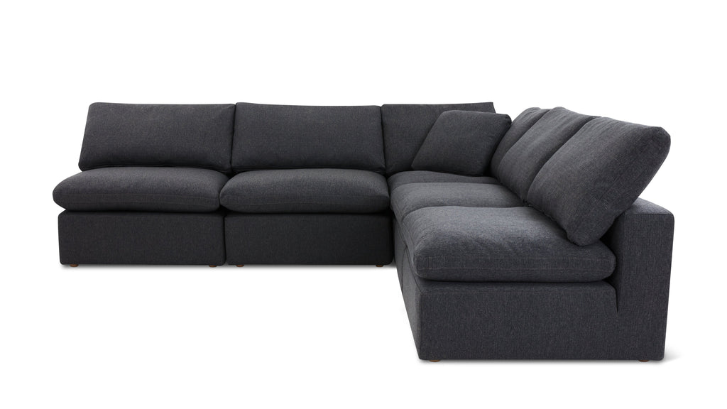 Movie Night™ 5-Piece Modular Sectional Open, Large, Dark Shadow