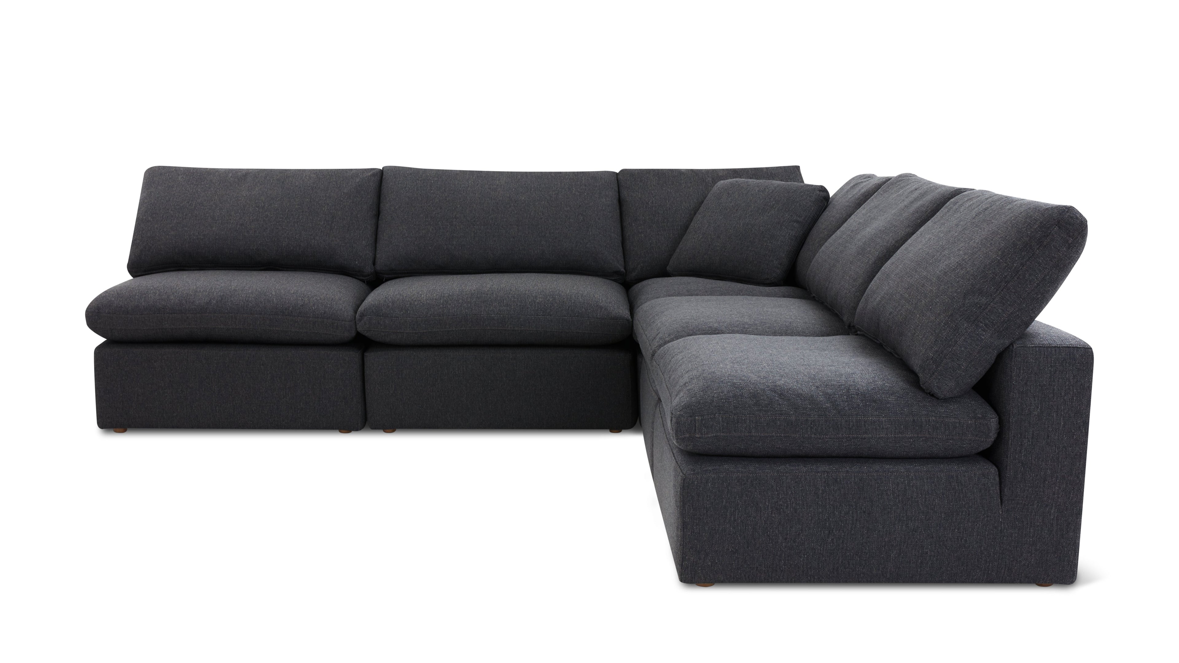 Movie Night™ 5-Piece Modular Sectional Open, Large, Dark Shadow