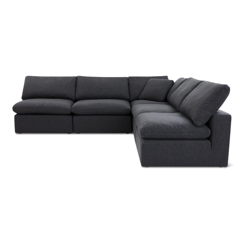 Movie Night™ 5-Piece Modular Sectional Open, Large, Dark Shadow