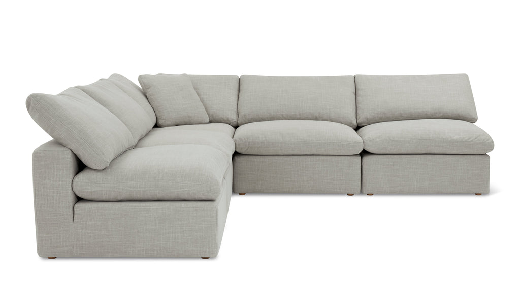 Movie Night™ 5-Piece Modular Sectional Open, Large, Light Pebble