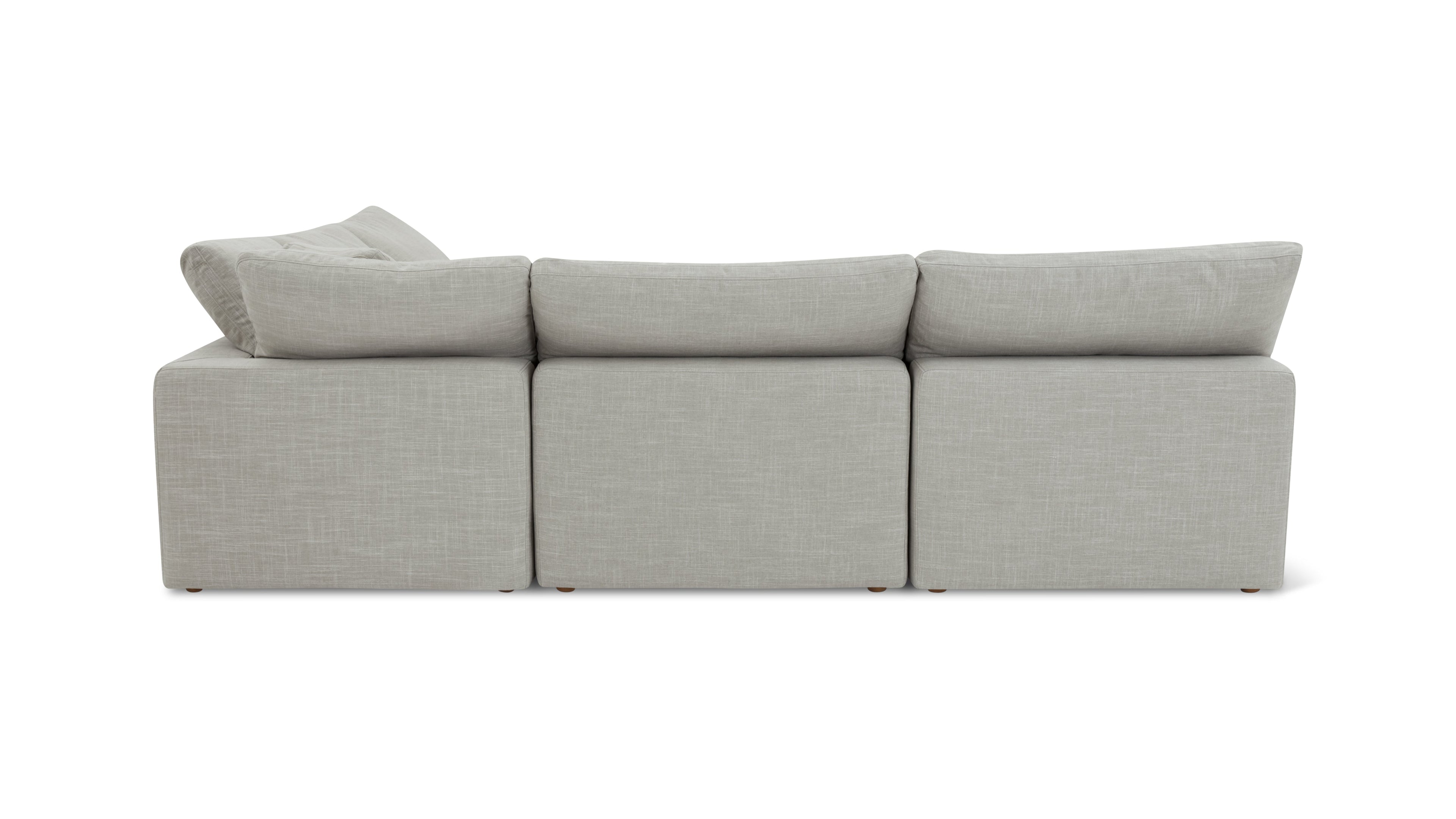 Movie Night™ 5-Piece Modular Sectional Open, Large, Light Pebble