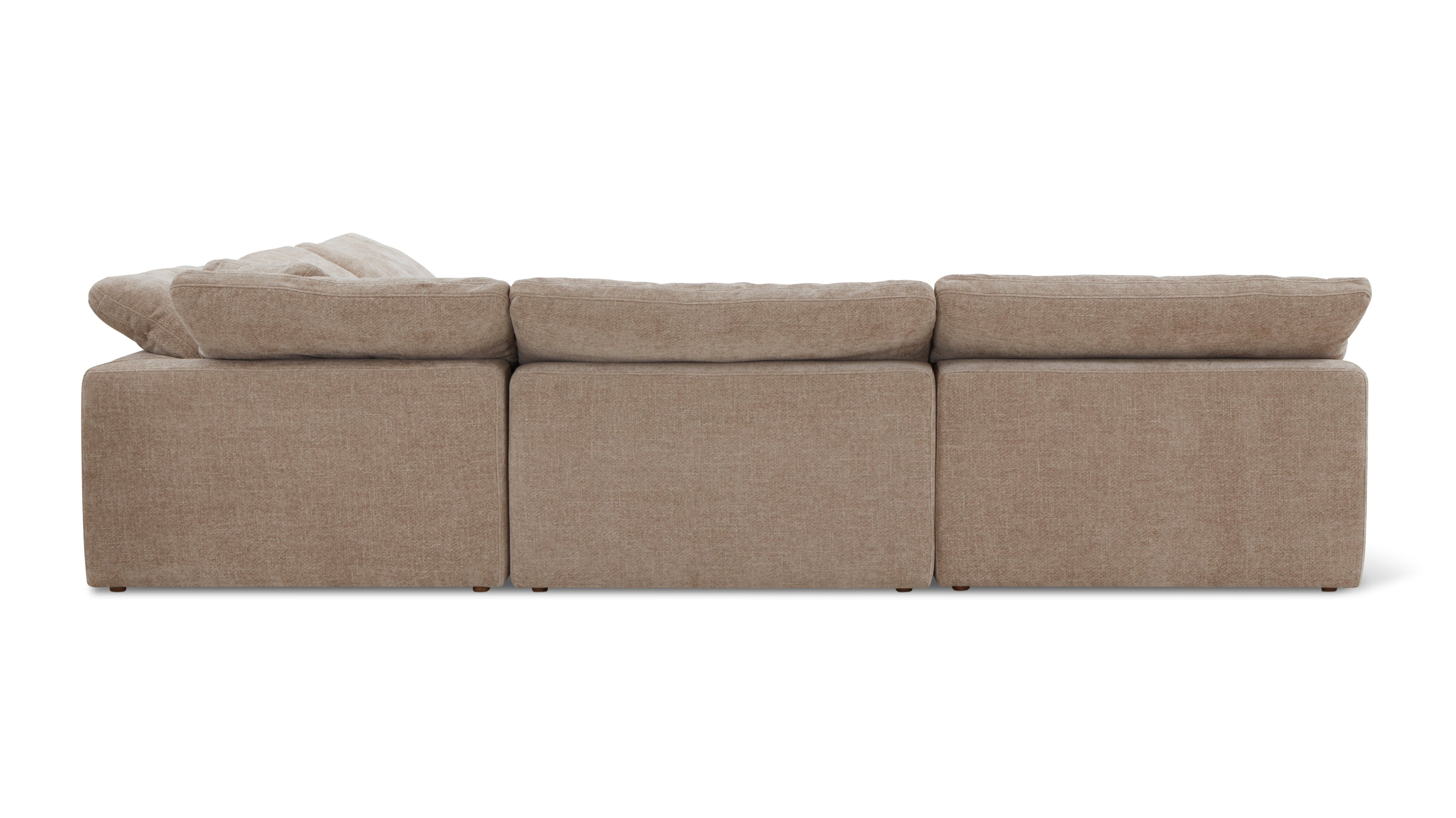 Movie Night™ 5-Piece Modular Sectional Open, Large, Champagne