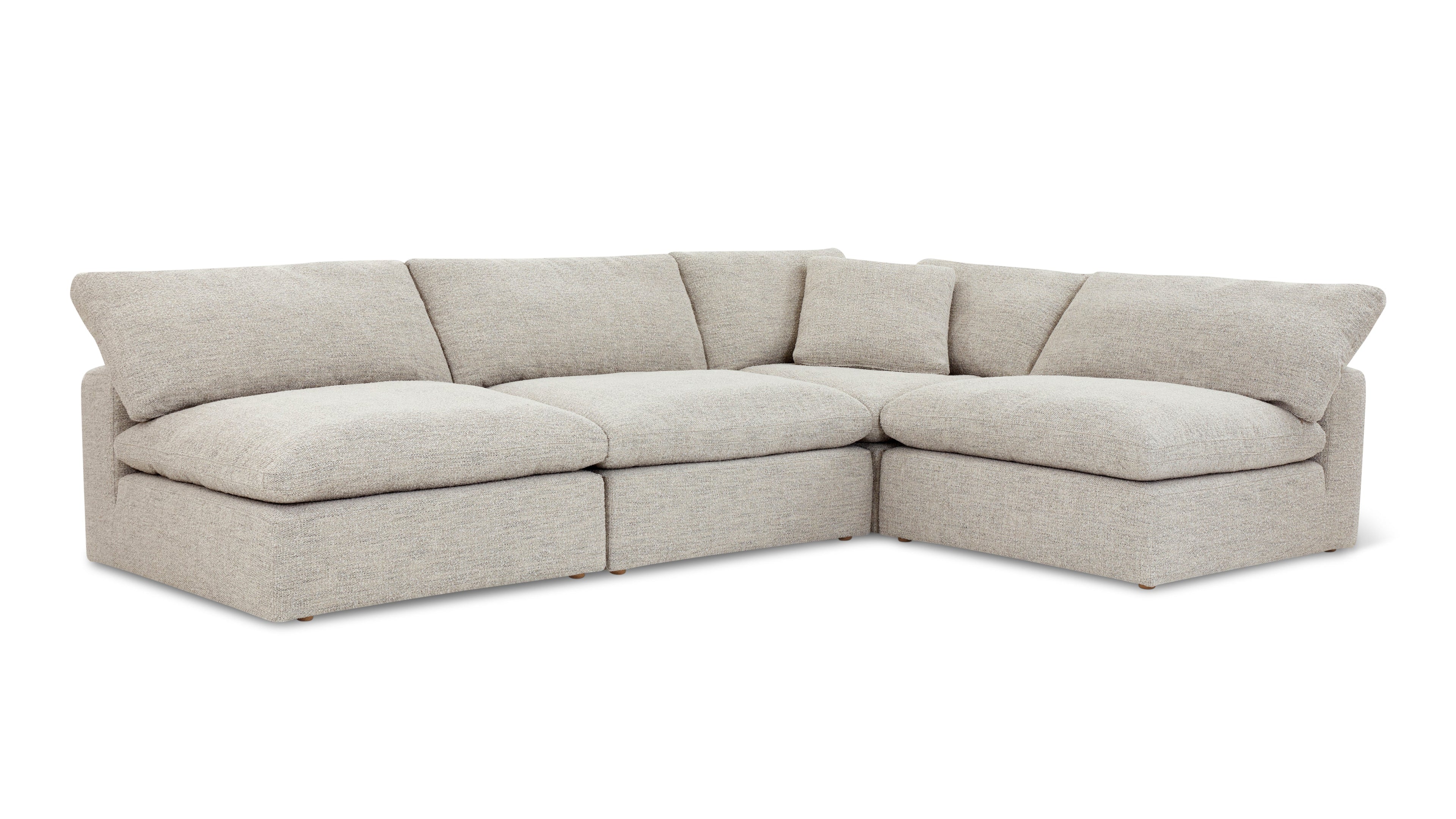 Movie Night™ 4-Piece Modular Sectional Open, Standard, Oatmeal