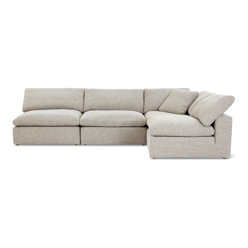 Movie Night™ 4-Piece Modular Sectional Open, Standard, Oatmeal
