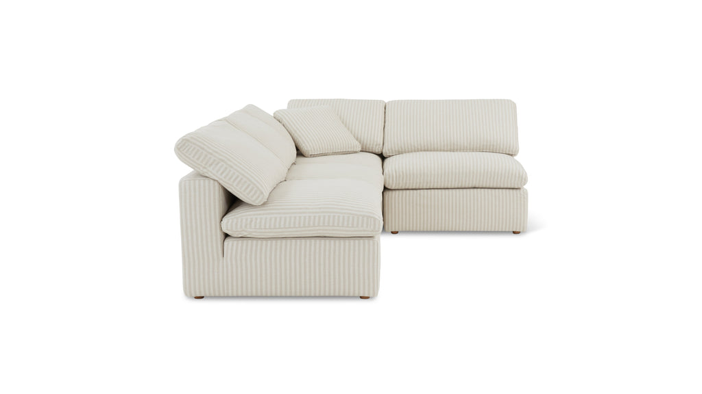 Movie Night™ 4-Piece Modular Sectional Open, Standard, Newport Stripe
