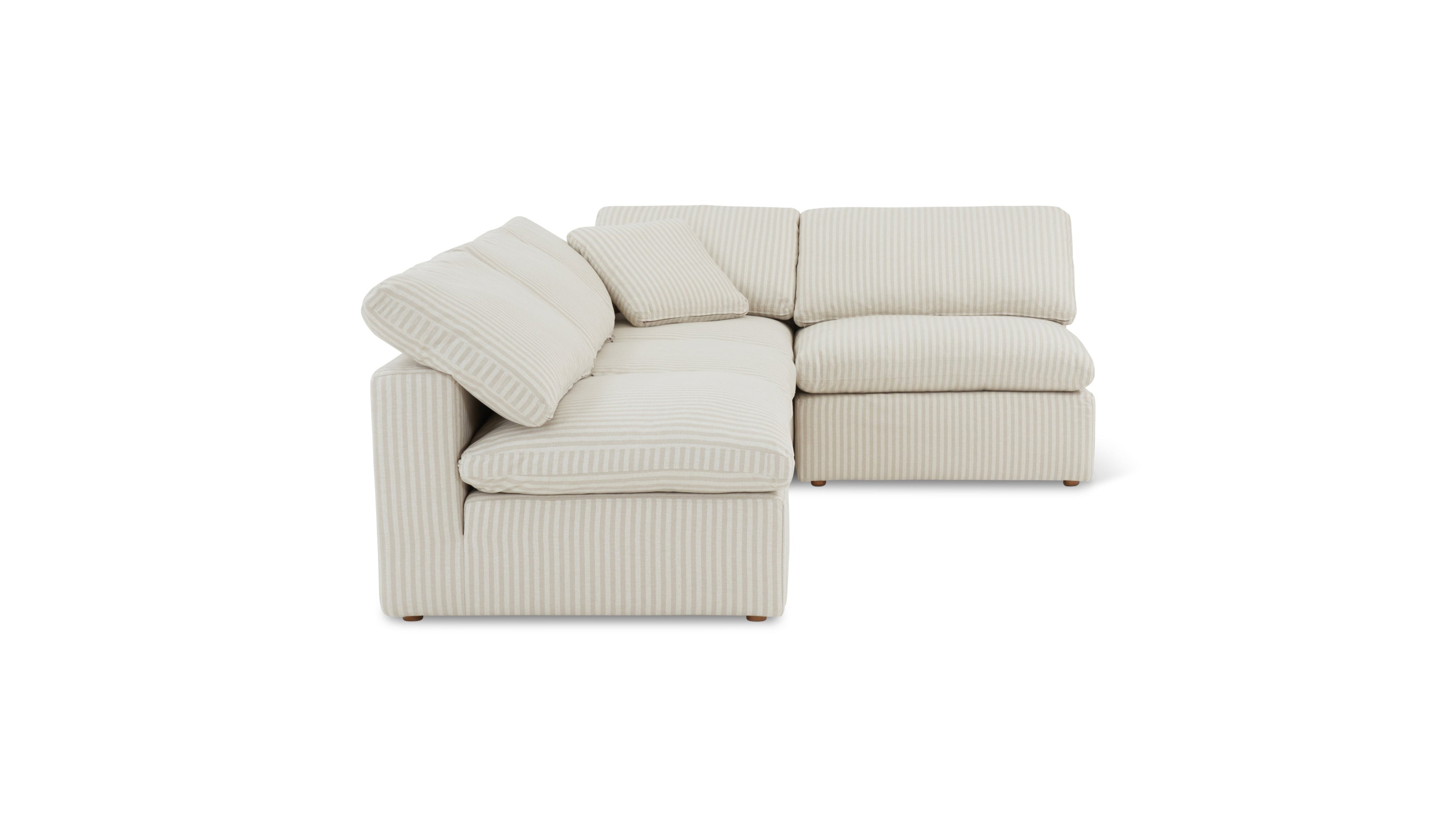 Movie Night™ 4-Piece Modular Sectional Open, Standard, Newport Stripe