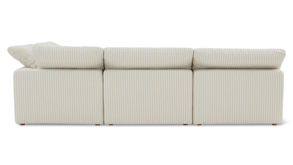 Movie Night™ 4-Piece Modular Sectional Open, Standard, Newport Stripe