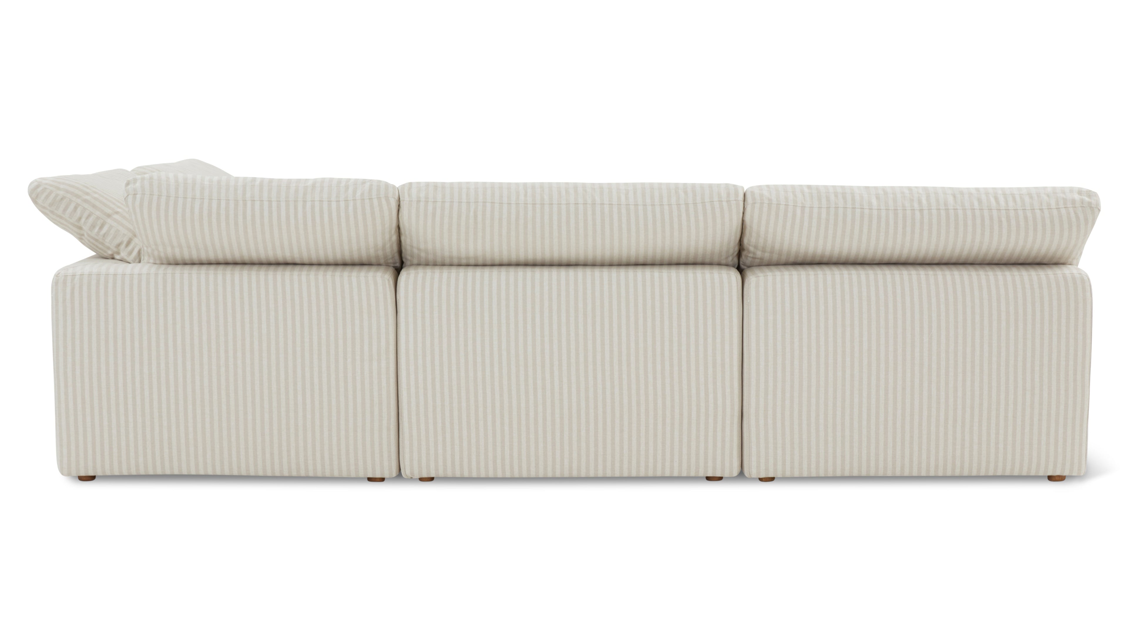 Movie Night™ 4-Piece Modular Sectional Open, Standard, Newport Stripe