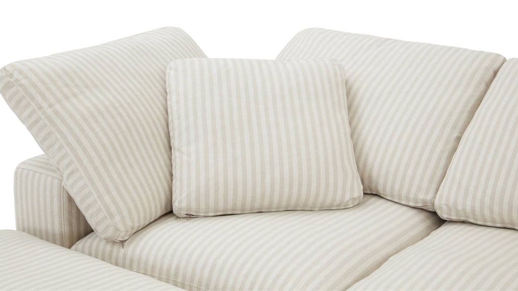 Movie Night™ 4-Piece Modular Sectional Open, Standard, Newport Stripe