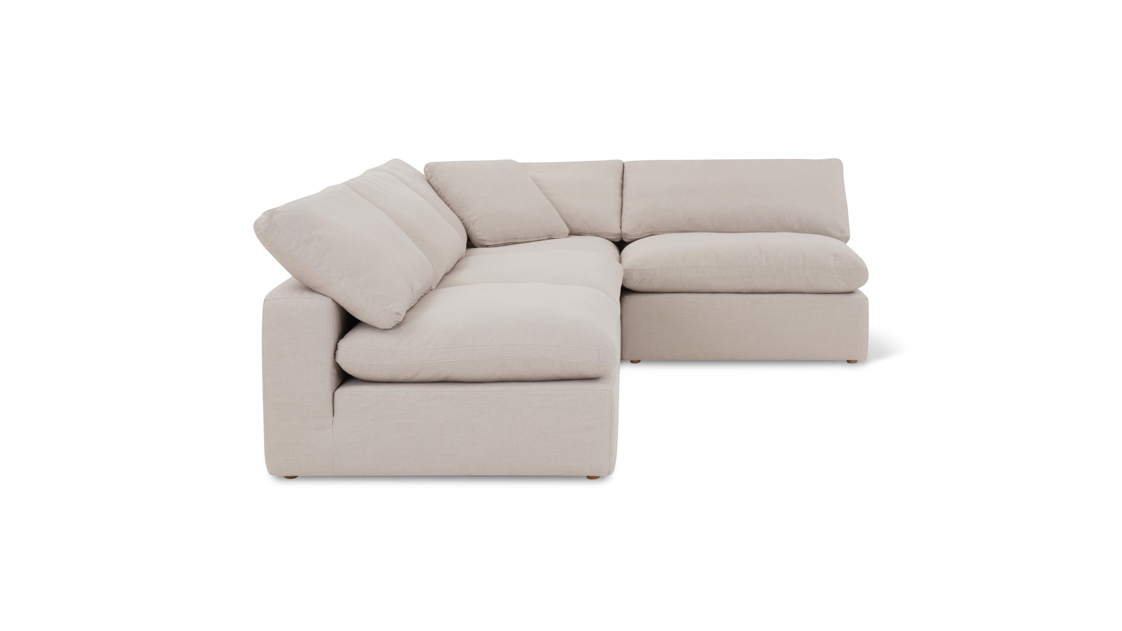 Movie Night™ 4-Piece Modular Sectional Open, Standard, Clay