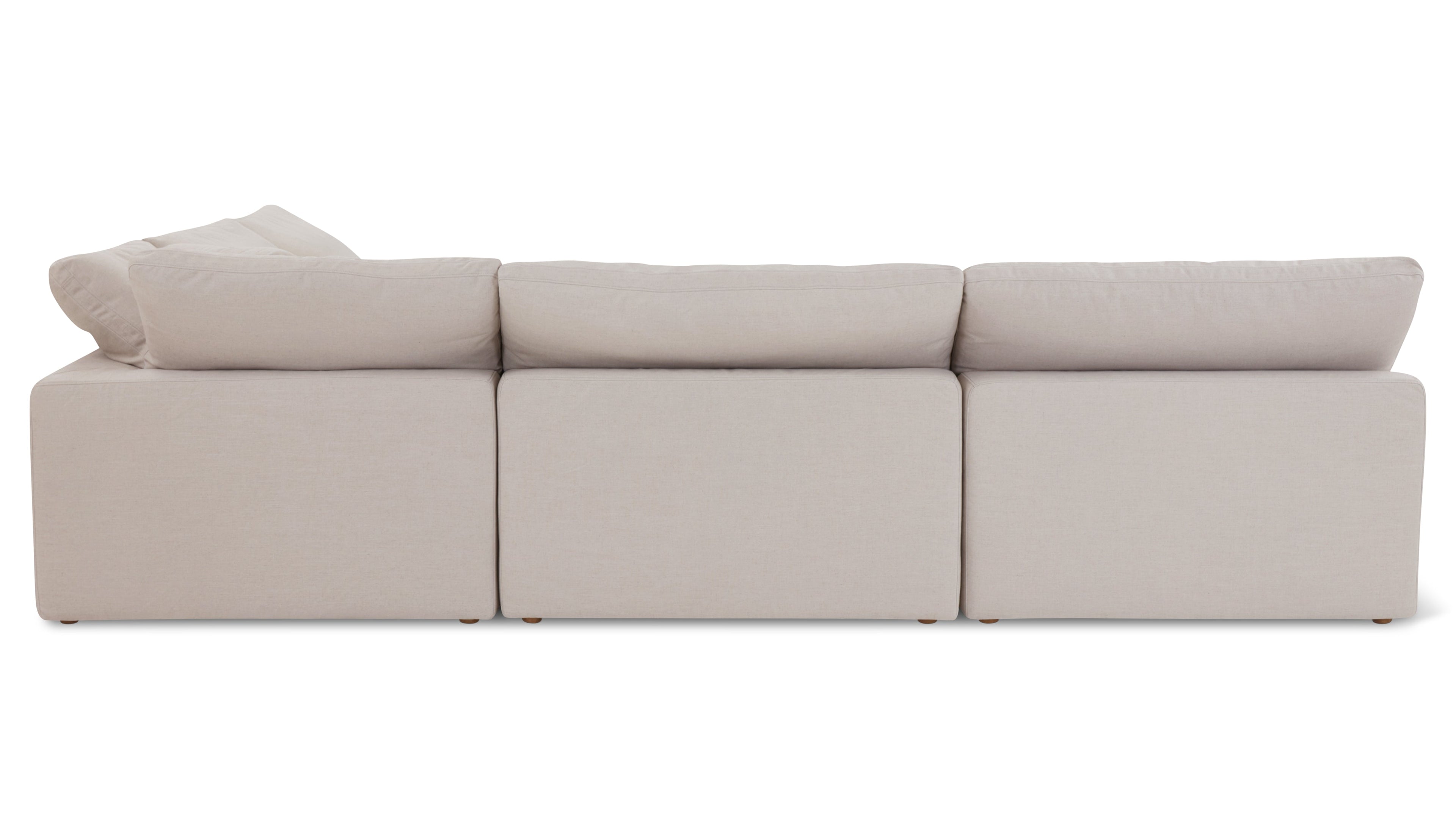 Movie Night™ 4-Piece Modular Sectional Open, Standard, Clay
