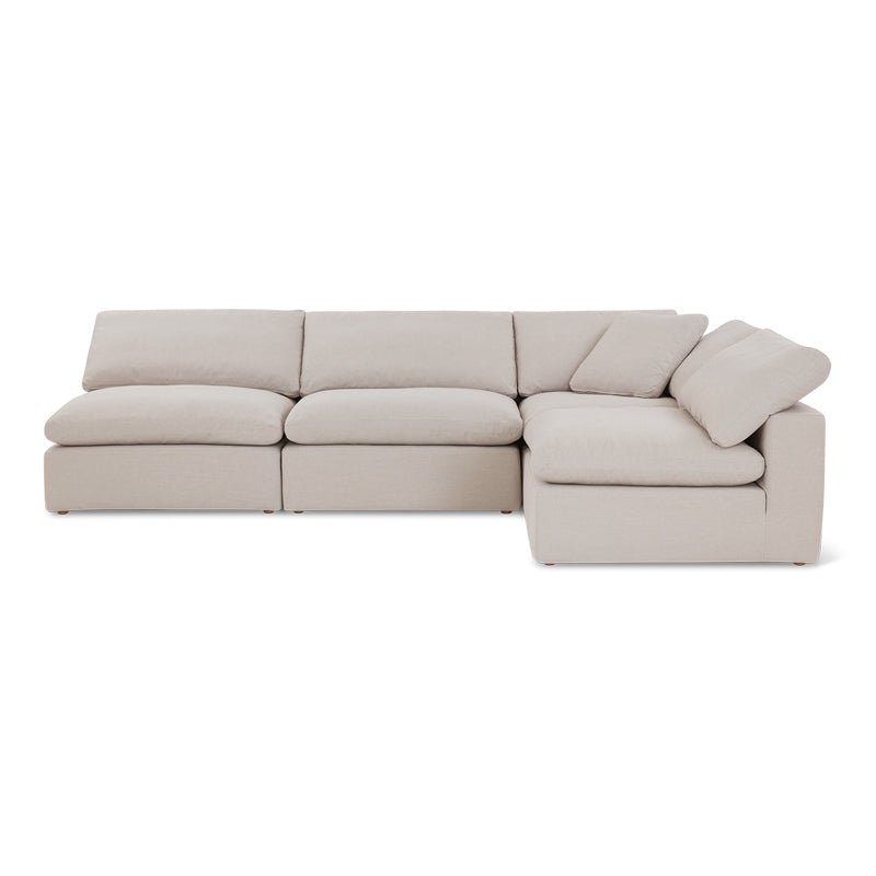 Movie Night™ 4-Piece Modular Sectional Open, Standard, Clay