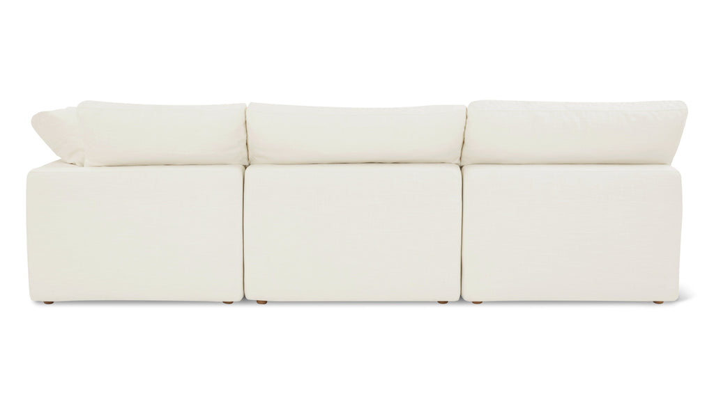 Movie Night™ 4-Piece Modular Sectional Open, Standard, Cream Linen