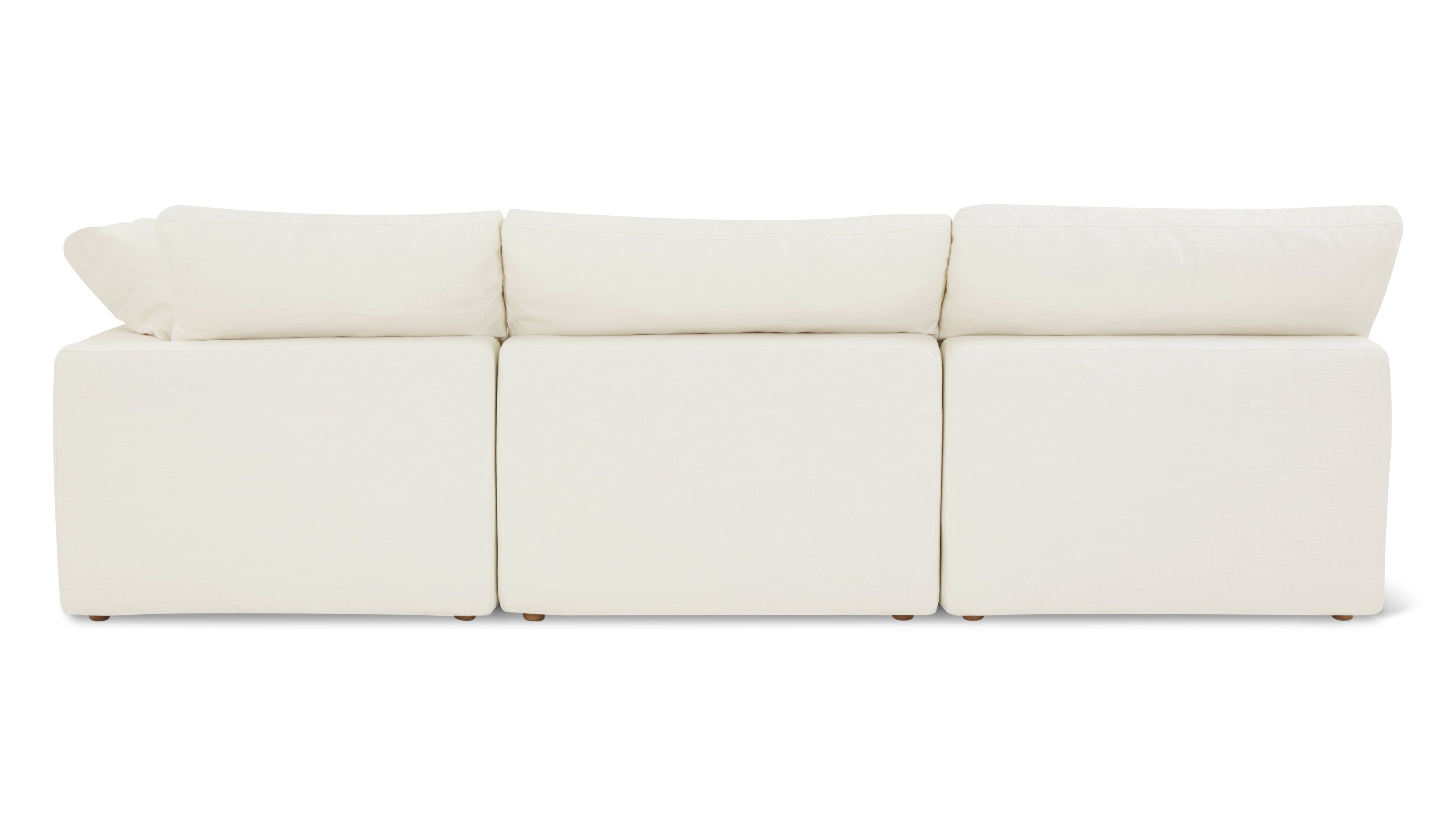 Movie Night™ 4-Piece Modular Sectional Open, Standard, Cream Linen