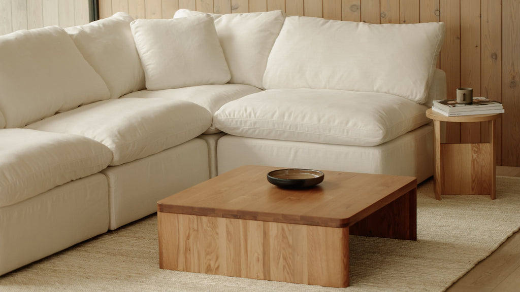 Movie Night™ 4-Piece Modular Sectional Open, Standard, Cream Linen