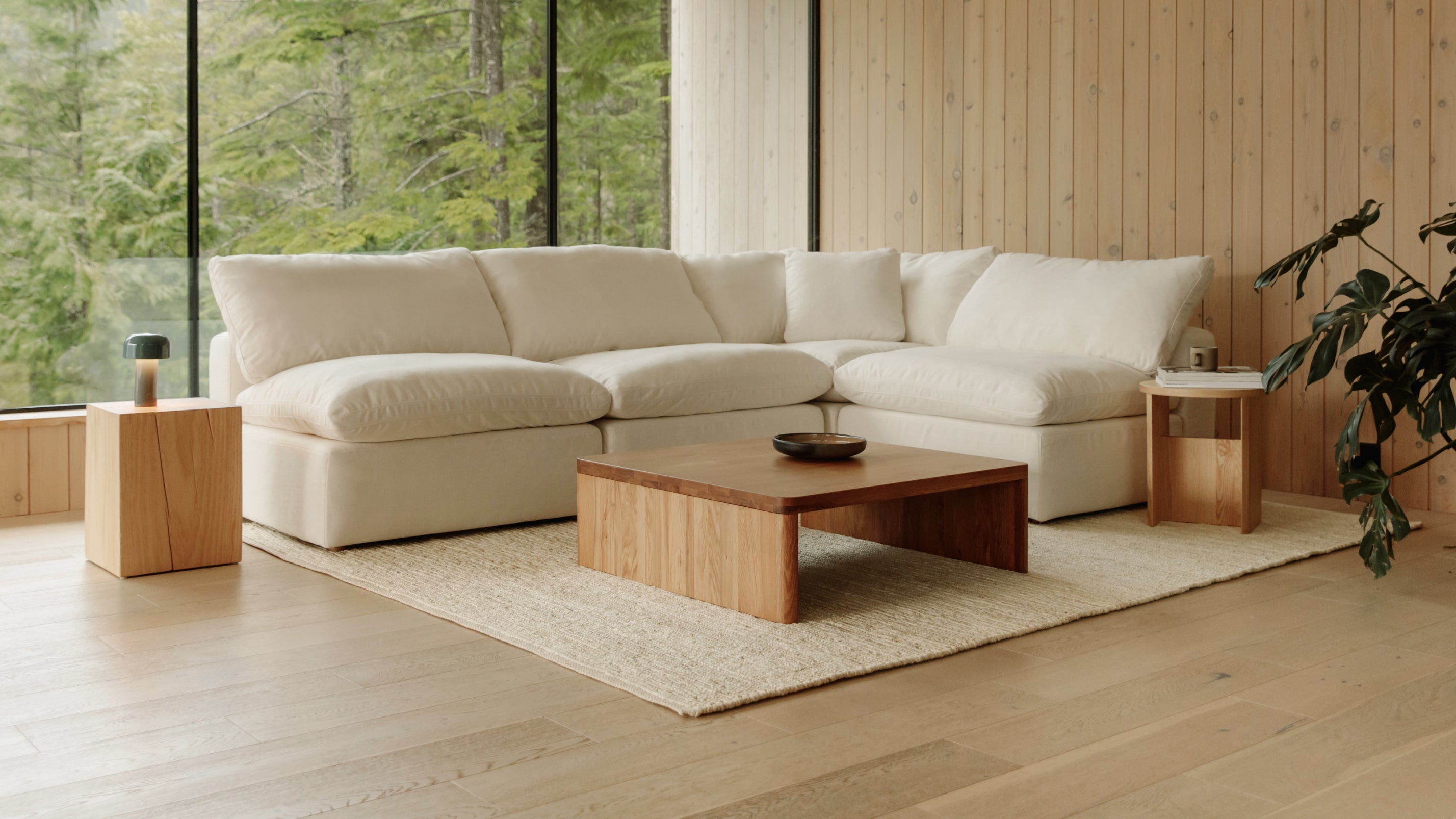Movie Night™ 4-Piece Modular Sectional Open, Standard, Light Pebble
