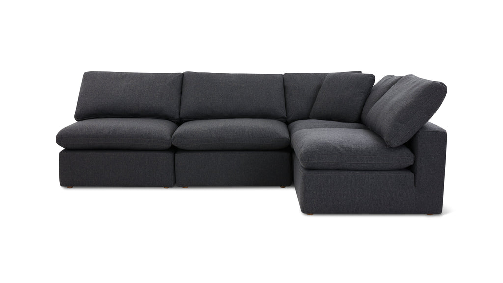 Movie Night™ 4-Piece Modular Sectional Open, Standard, Dark Shadow