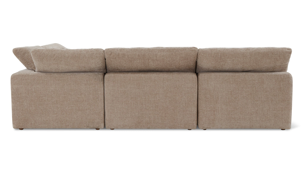 Movie Night™ 4-Piece Modular Sectional Open, Standard, Champagne