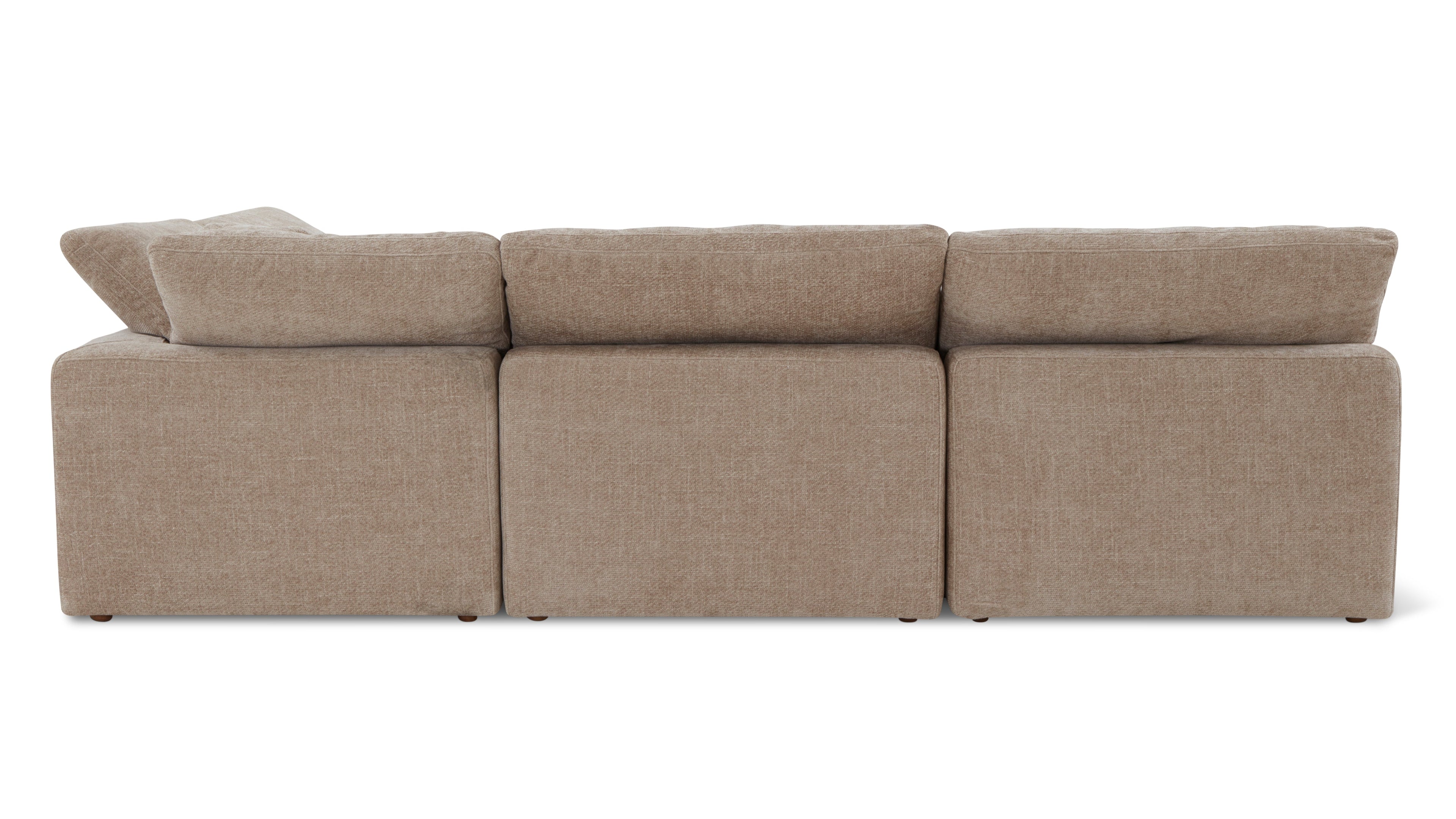 Movie Night™ 4-Piece Modular Sectional Open, Standard, Champagne