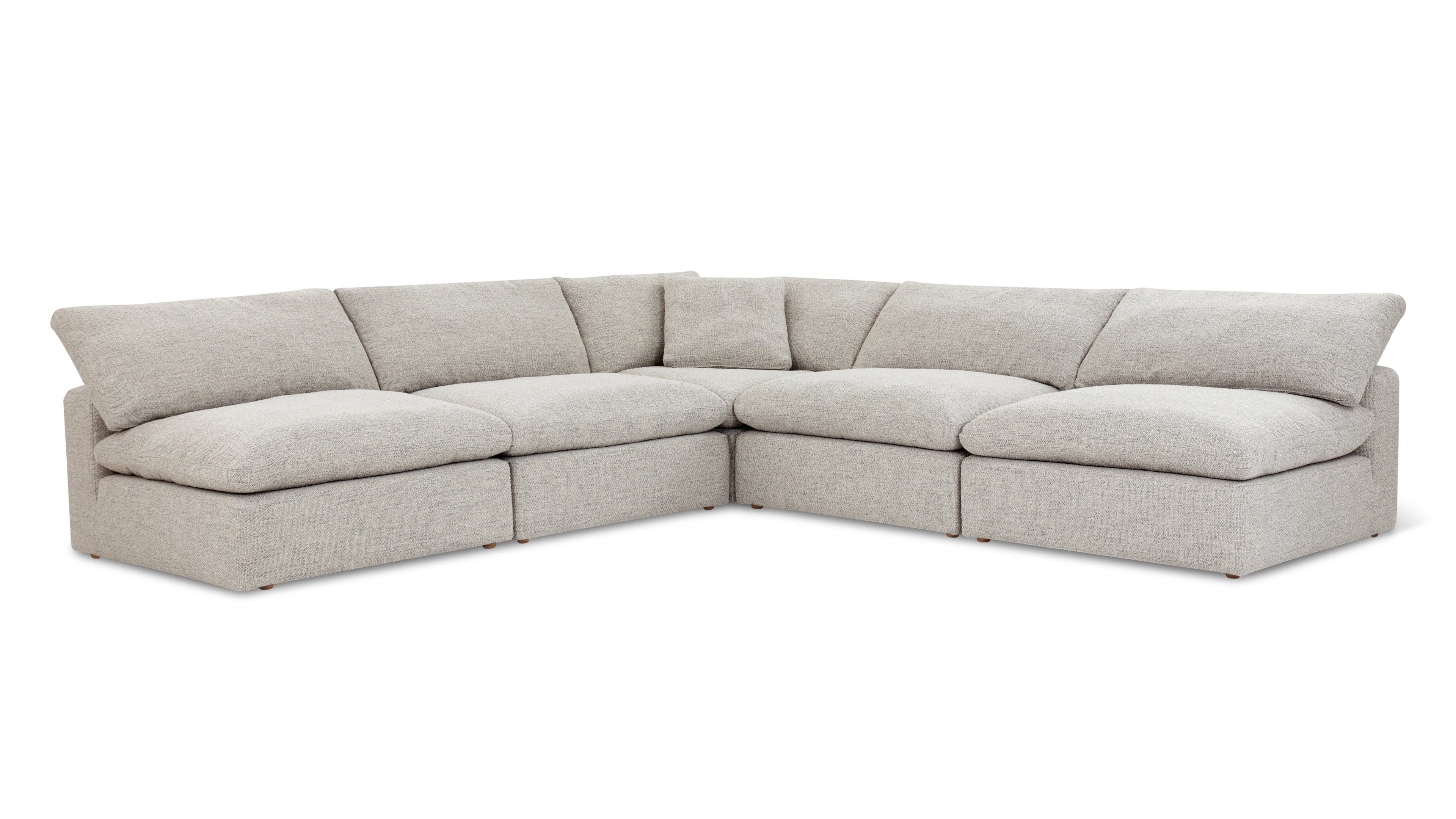 Movie Night™ 5-Piece Modular Sectional Open, Standard, Oatmeal