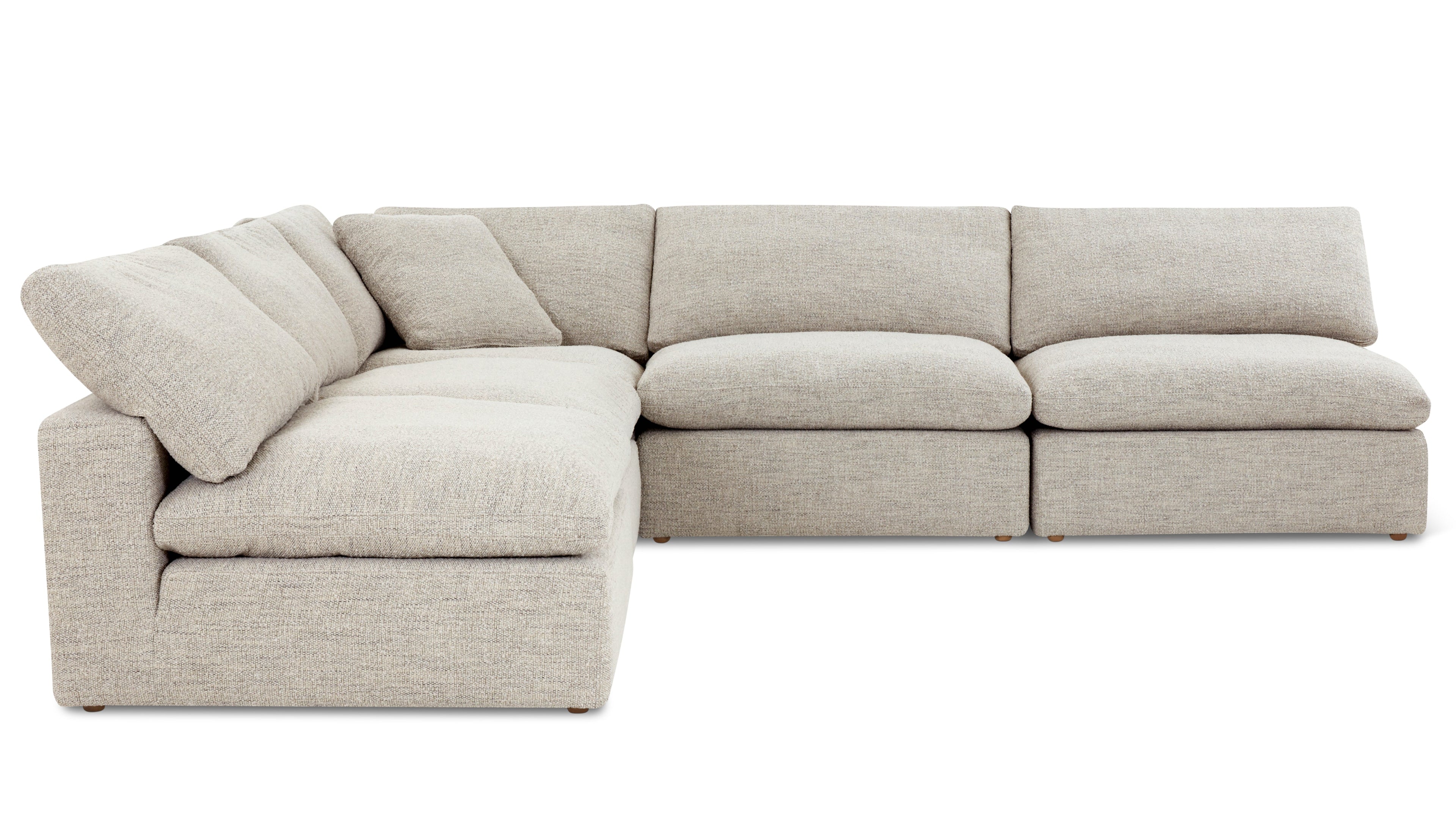 Movie Night™ 5-Piece Modular Sectional Open, Standard, Oatmeal