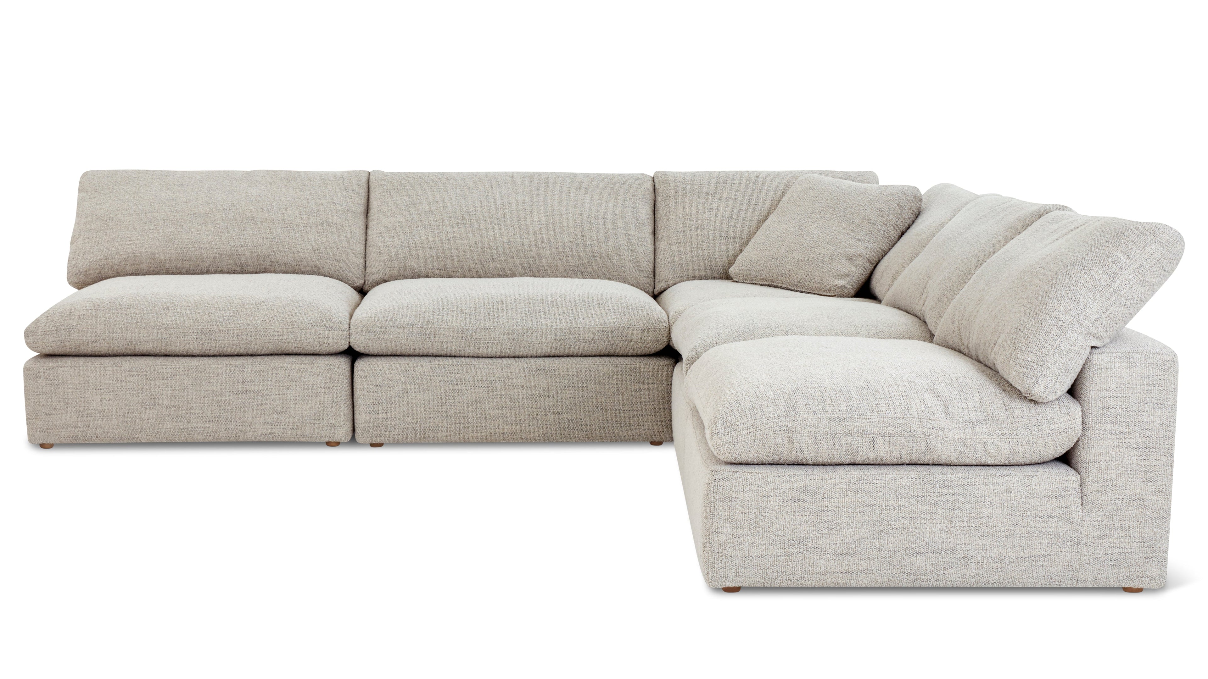 Movie Night™ 5-Piece Modular Sectional Open, Standard, Oatmeal
