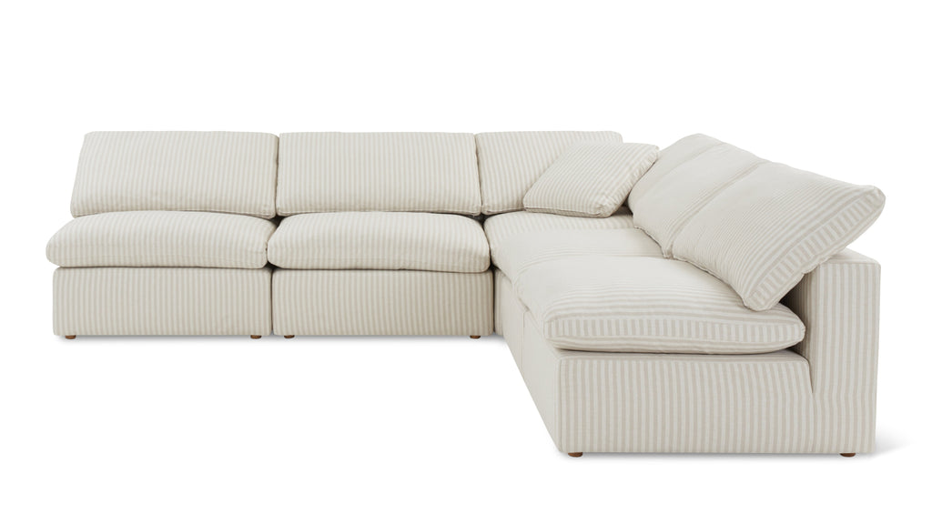 Movie Night™ 5-Piece Modular Sectional Open, Standard, Newport Stripe