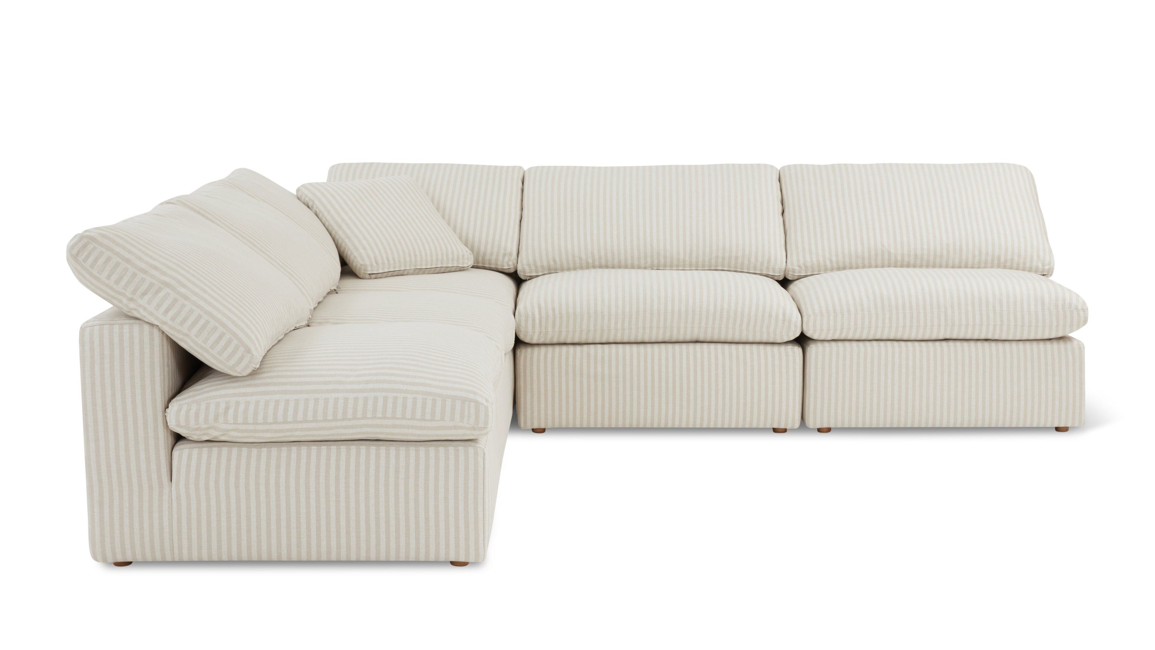Movie Night™ 5-Piece Modular Sectional Open, Standard, Newport Stripe