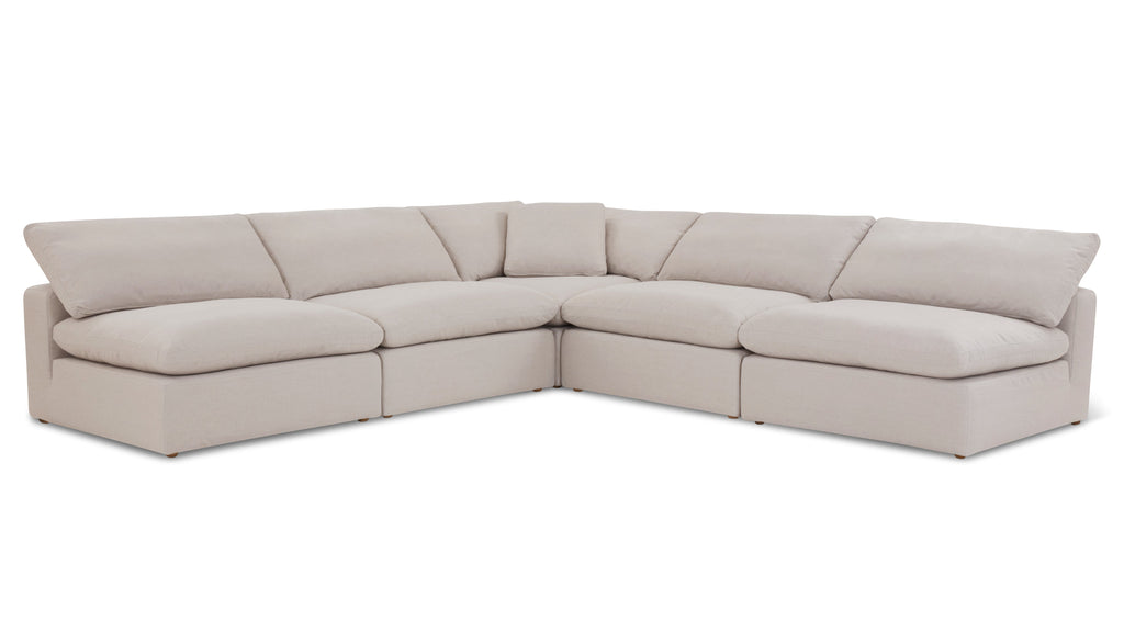 Movie Night™ 5-Piece Modular Sectional Open, Standard, Clay